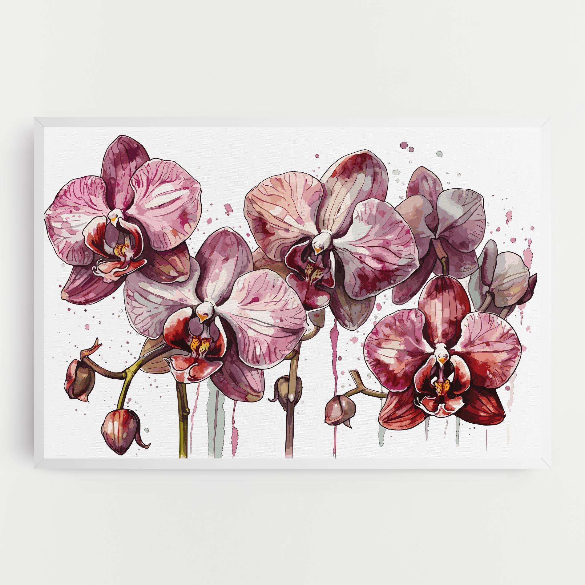 Vászonkép Orchid Art mockup 0