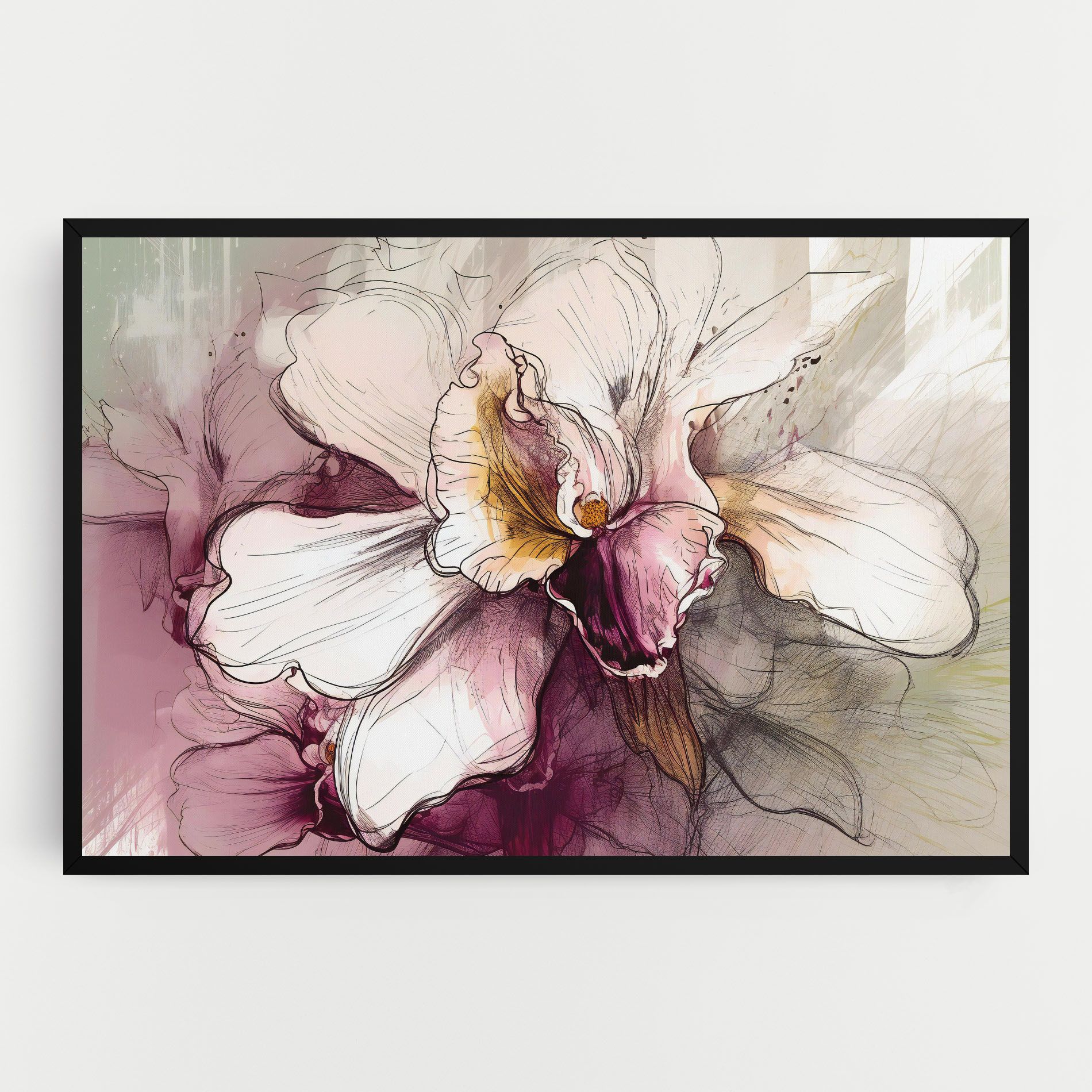 Painted Purple Orchid mockup 0