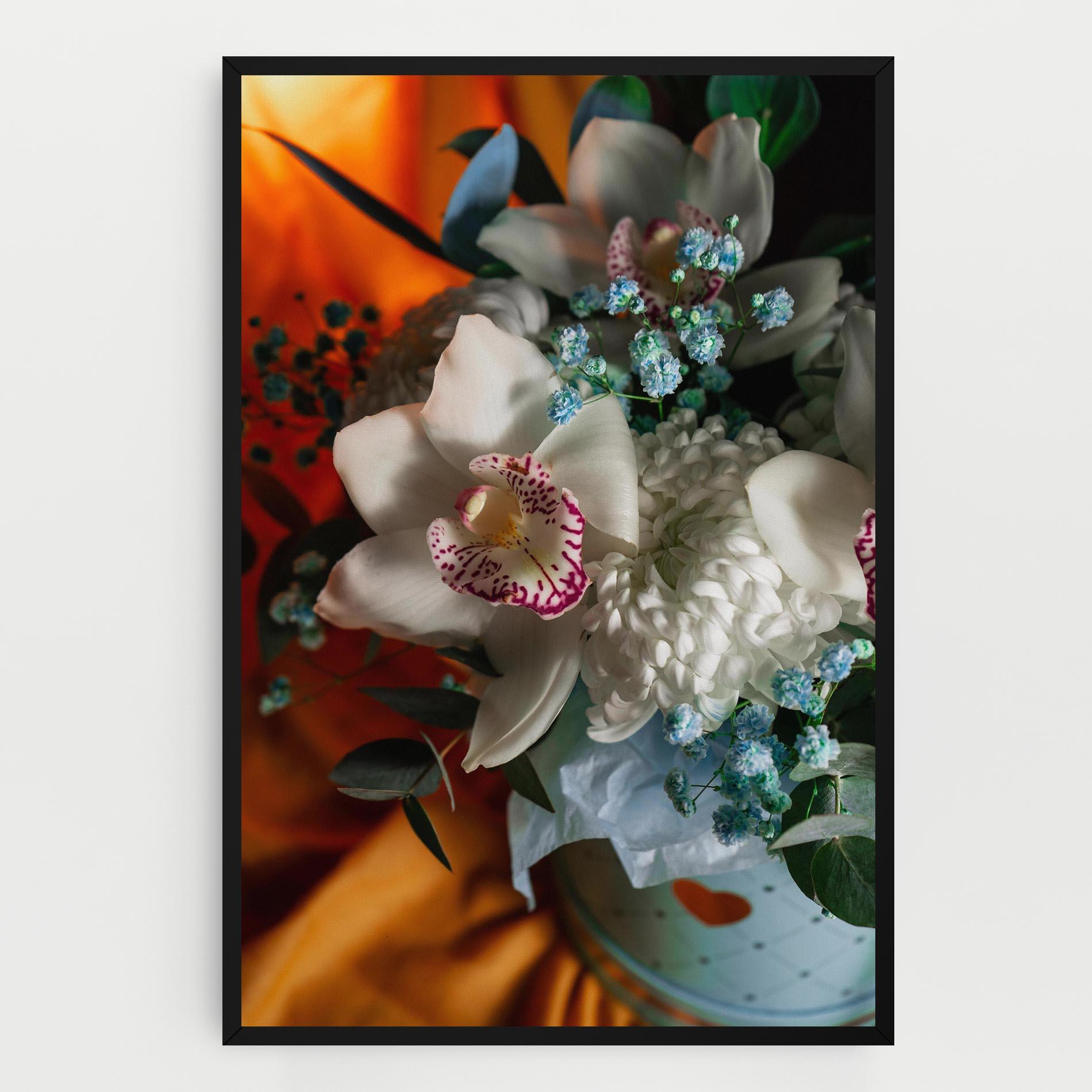 Vászonkép Orchid In Vase mockup 0