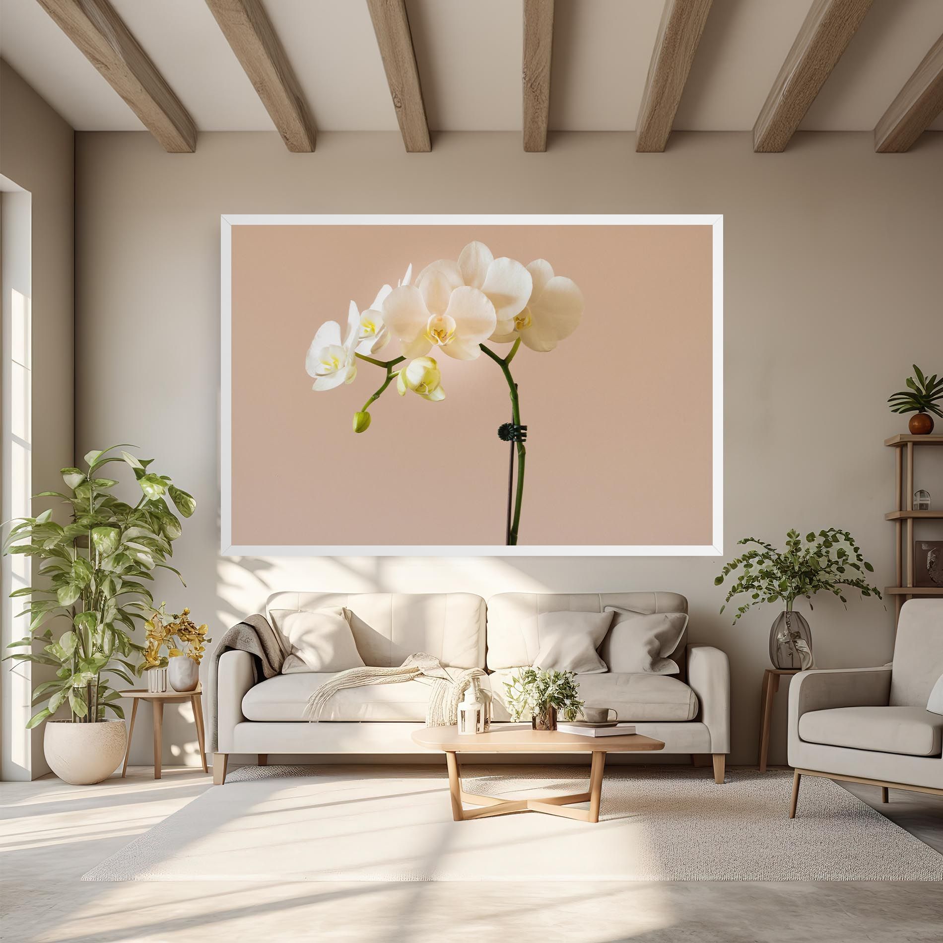 Cream Orchid On Pink mockup 6
