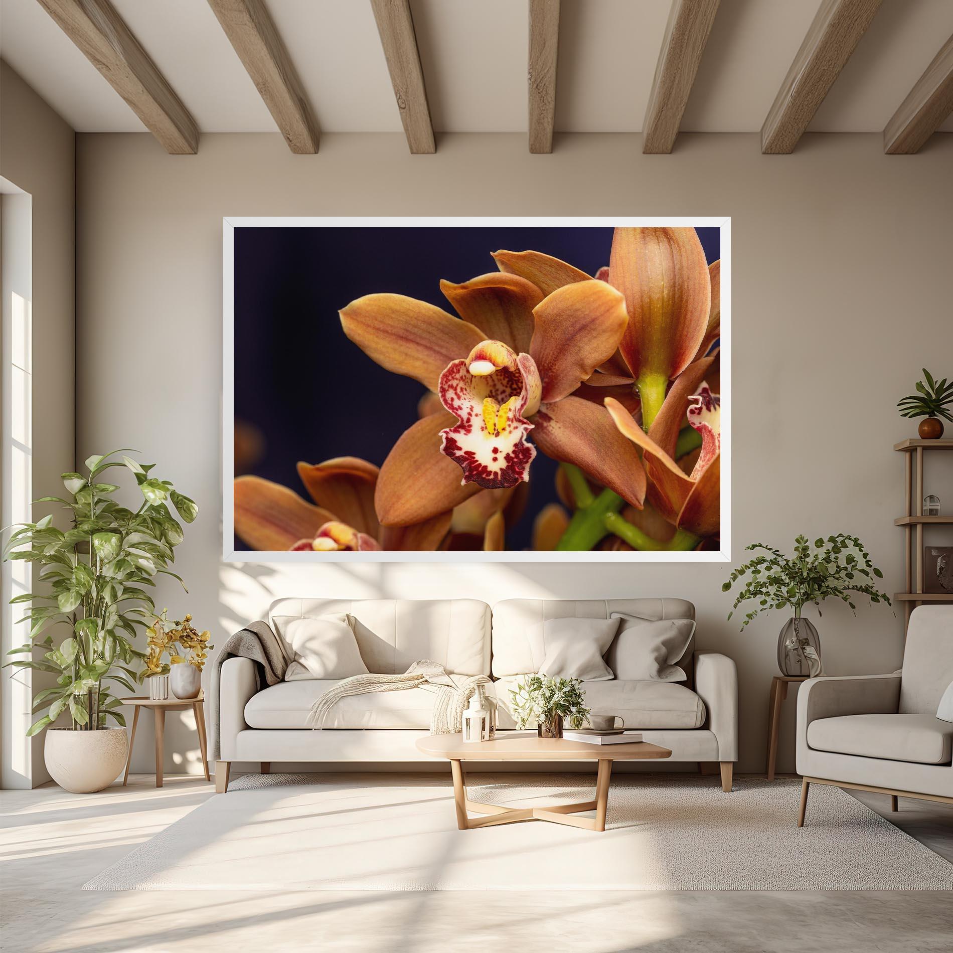 Vászonkép Dirty Orange Orchid mockup 6