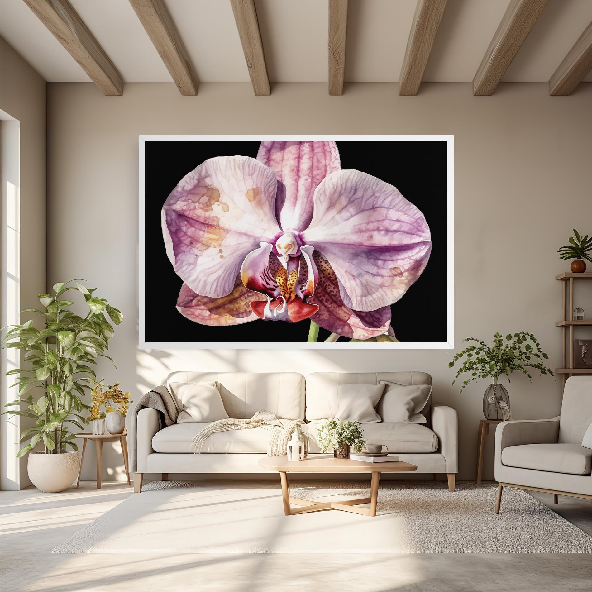 Vászonkép Painted Orchid mockup 6
