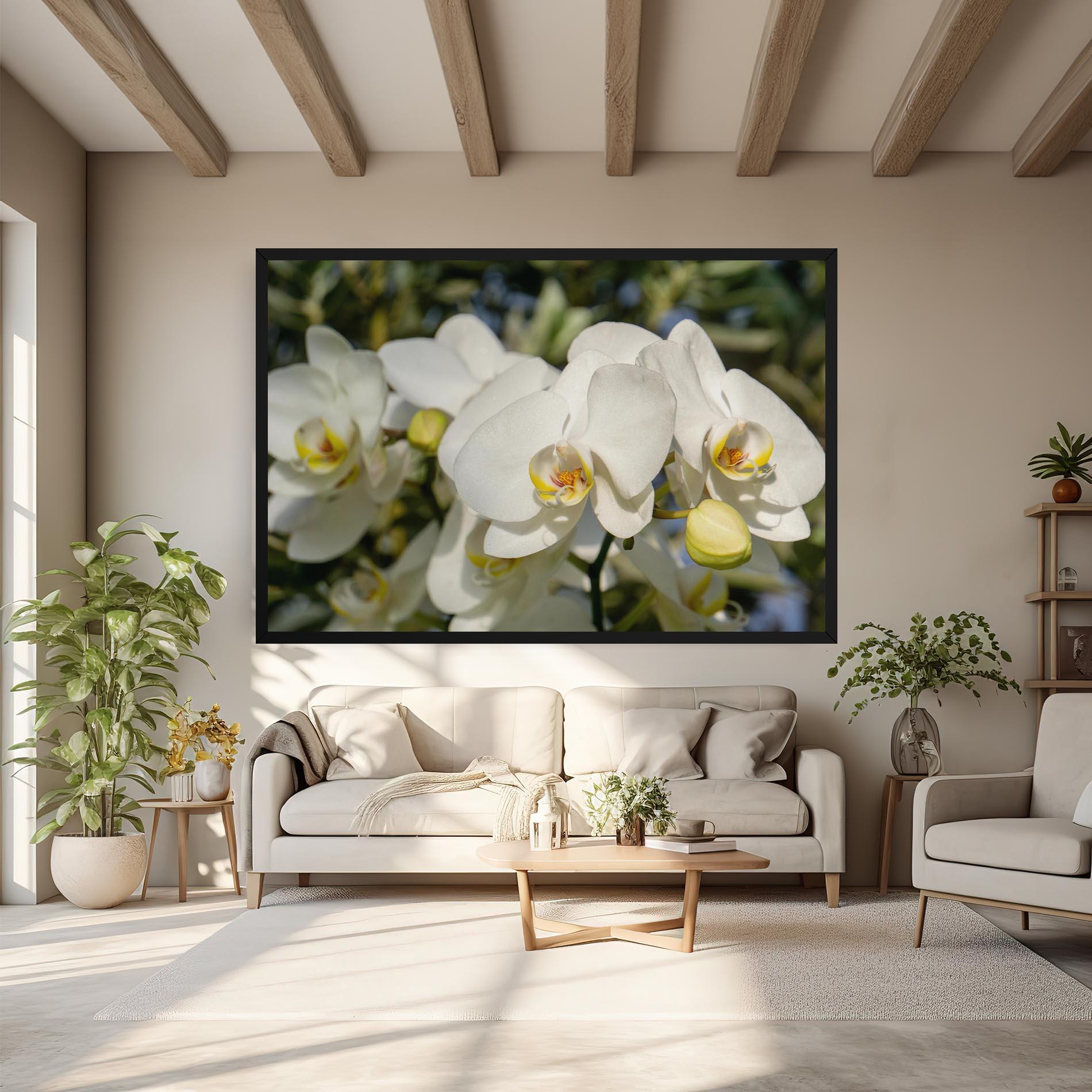 Vászonkép Big Orchids In Nature mockup 6