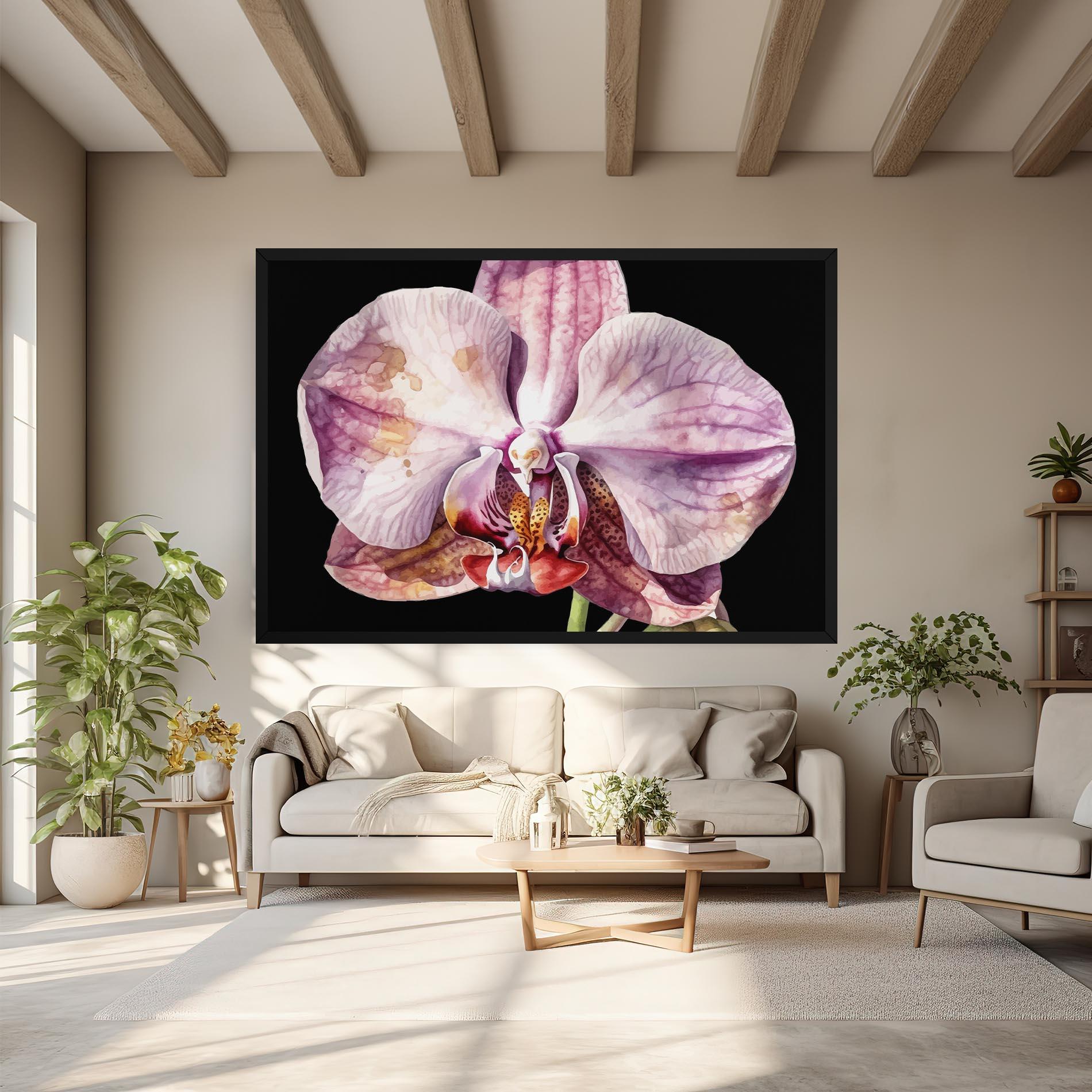Vászonkép Painted Orchid mockup 6