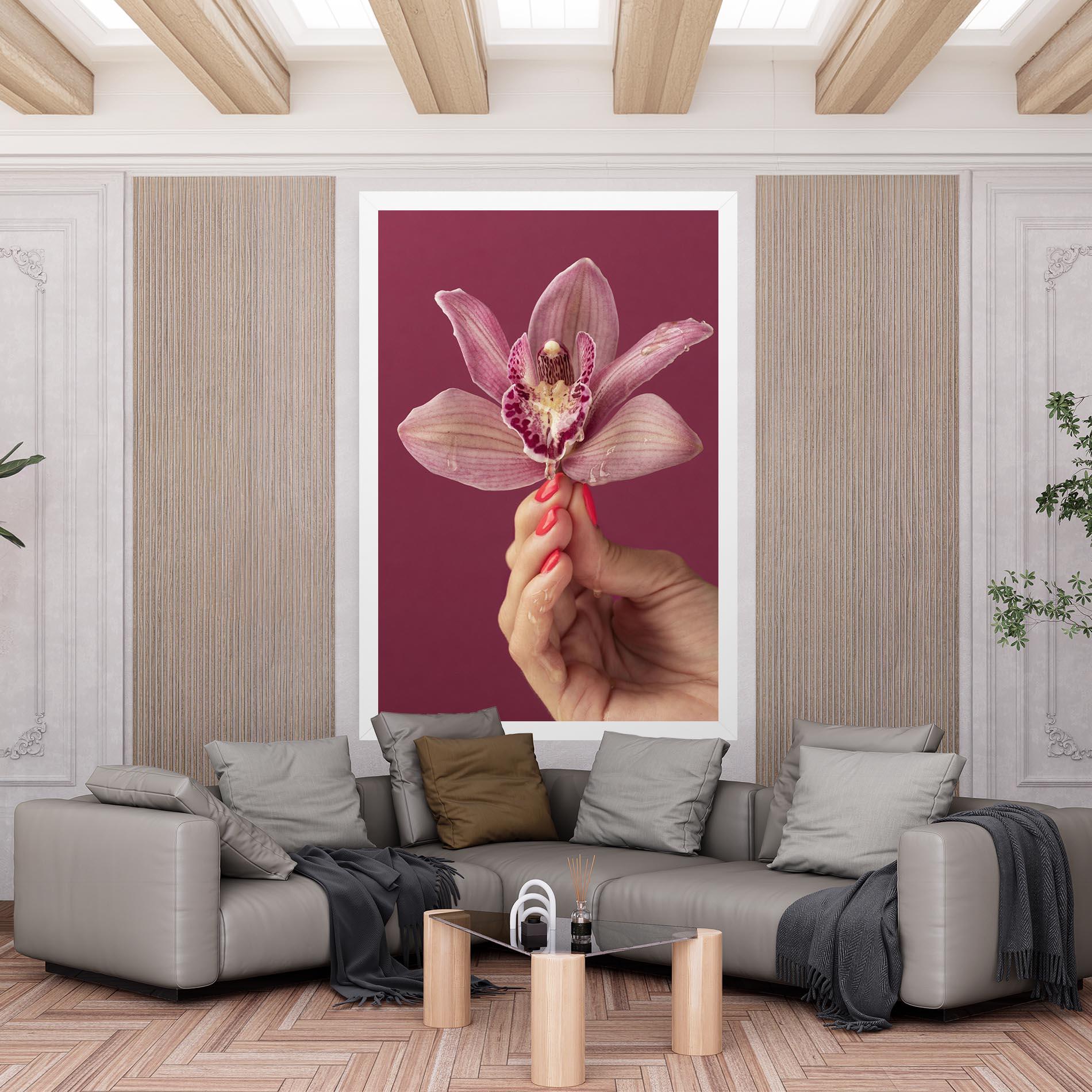 Vászonkép Orchid Holding mockup 6