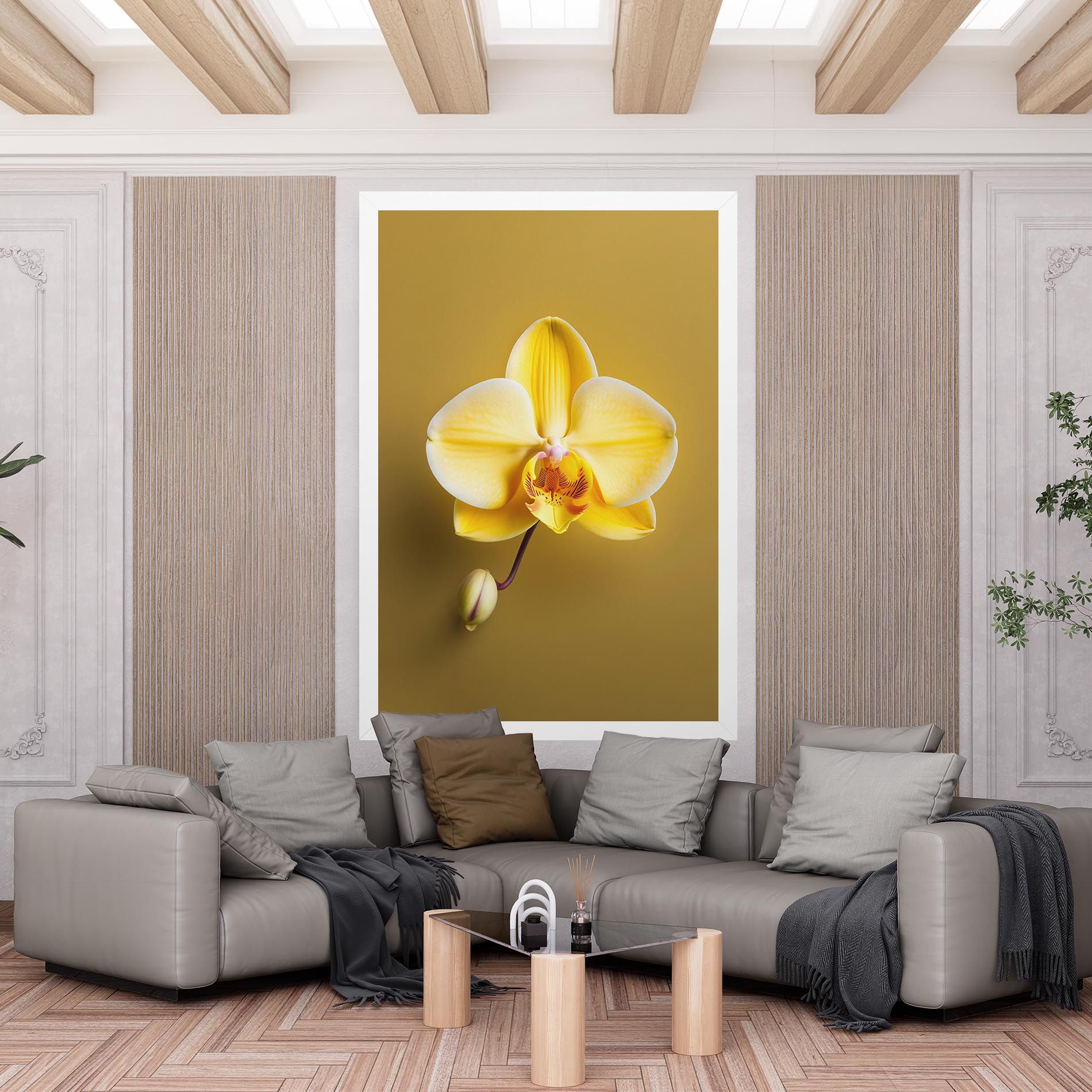 Pastel Yellow Orchid mockup 6