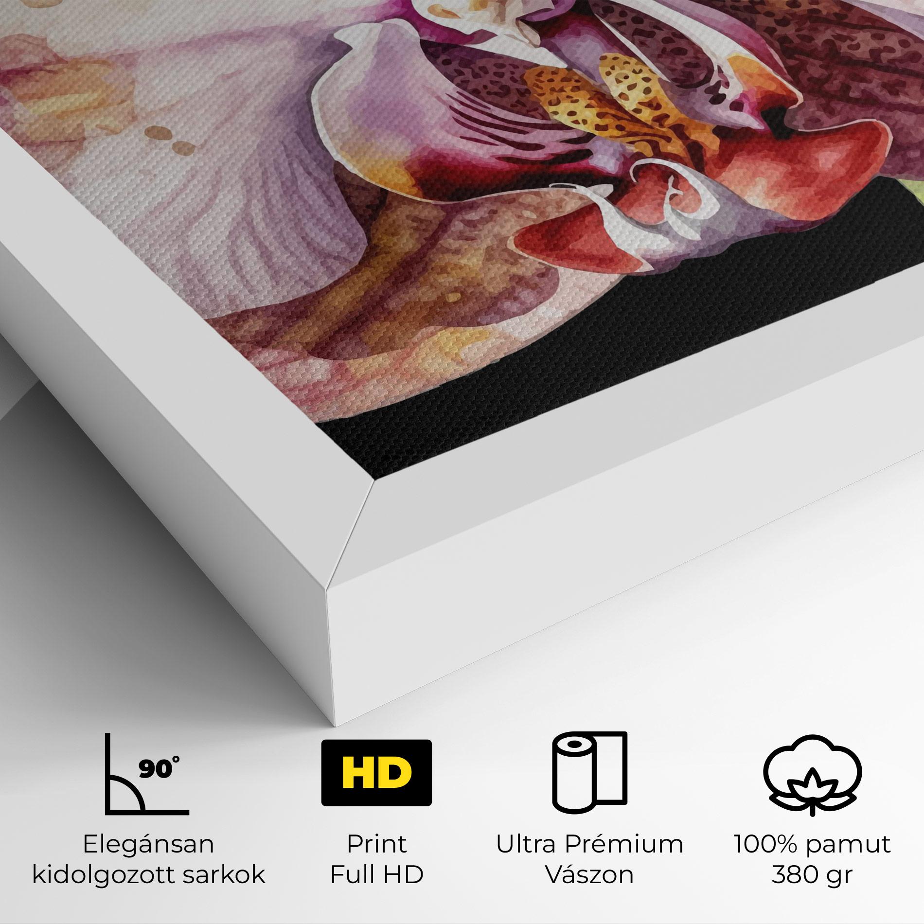 Vászonkép Painted Orchid mockup 4