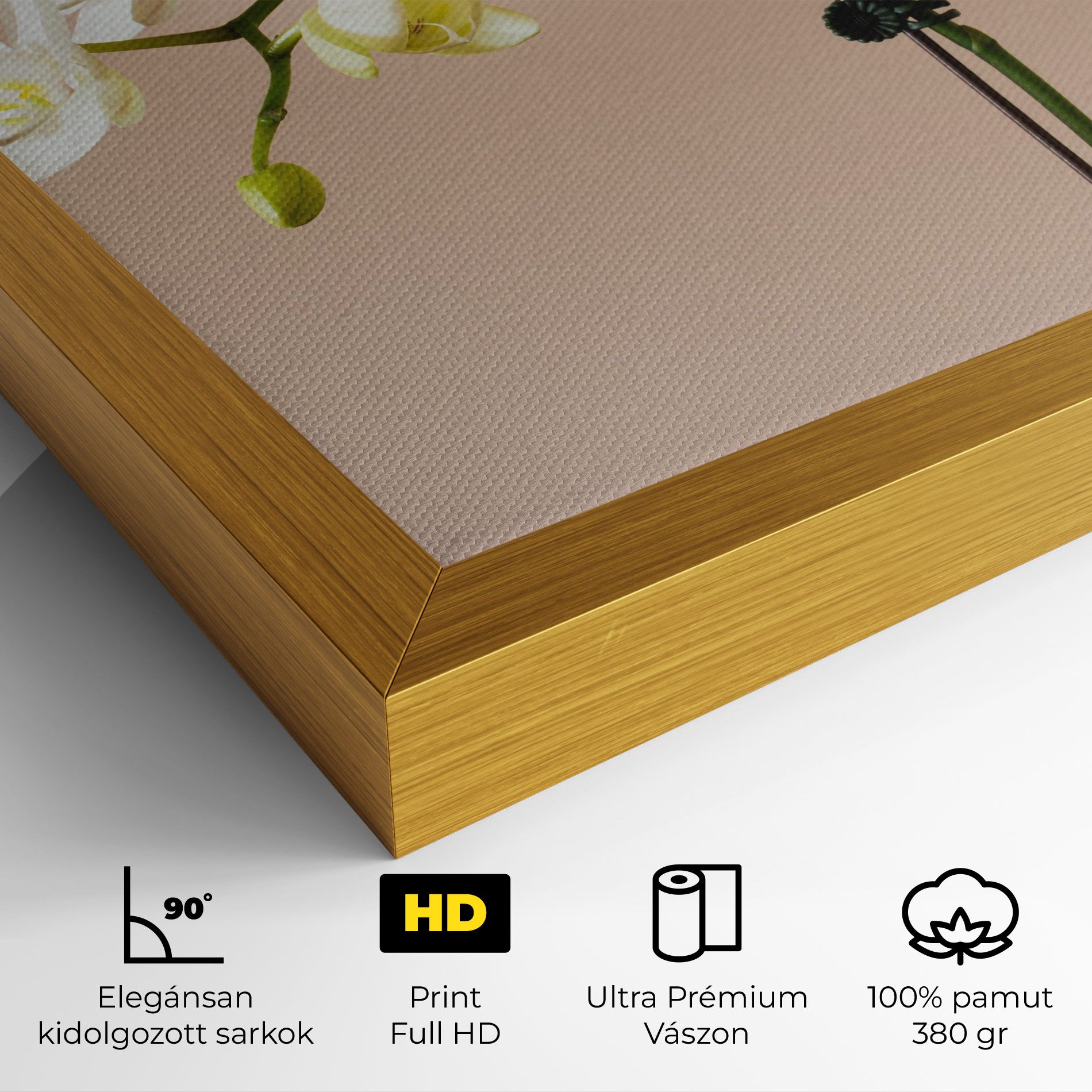 Cream Orchid On Pink mockup 4