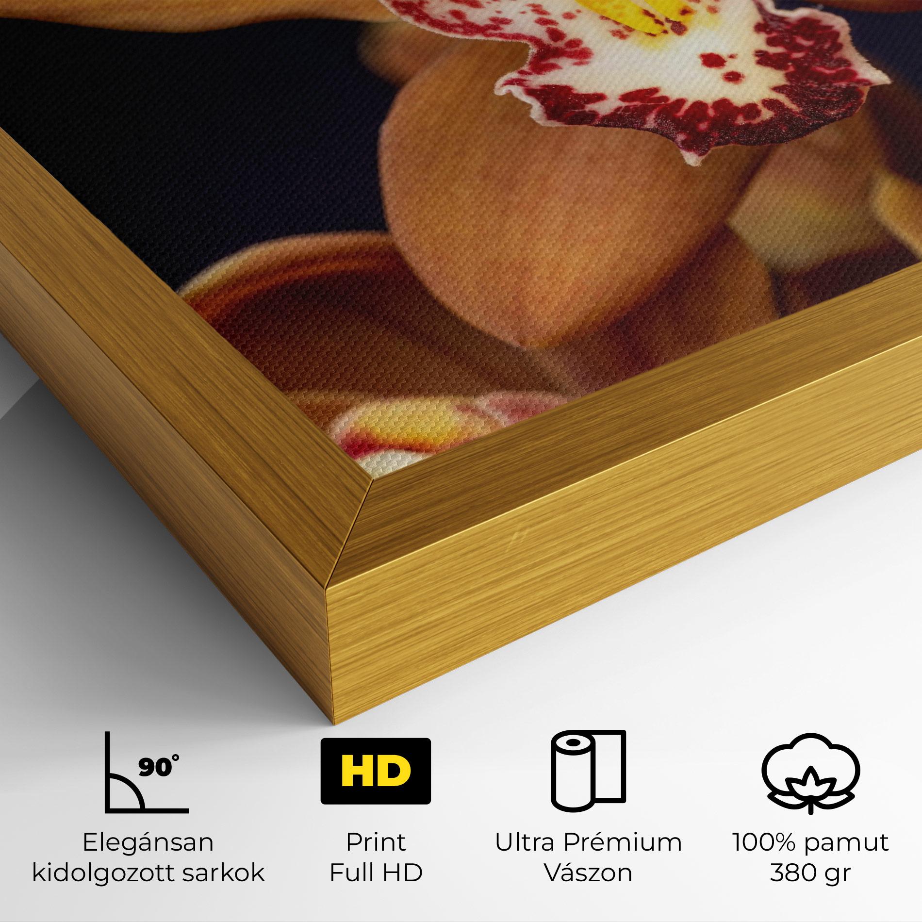Vászonkép Dirty Orange Orchid mockup 4