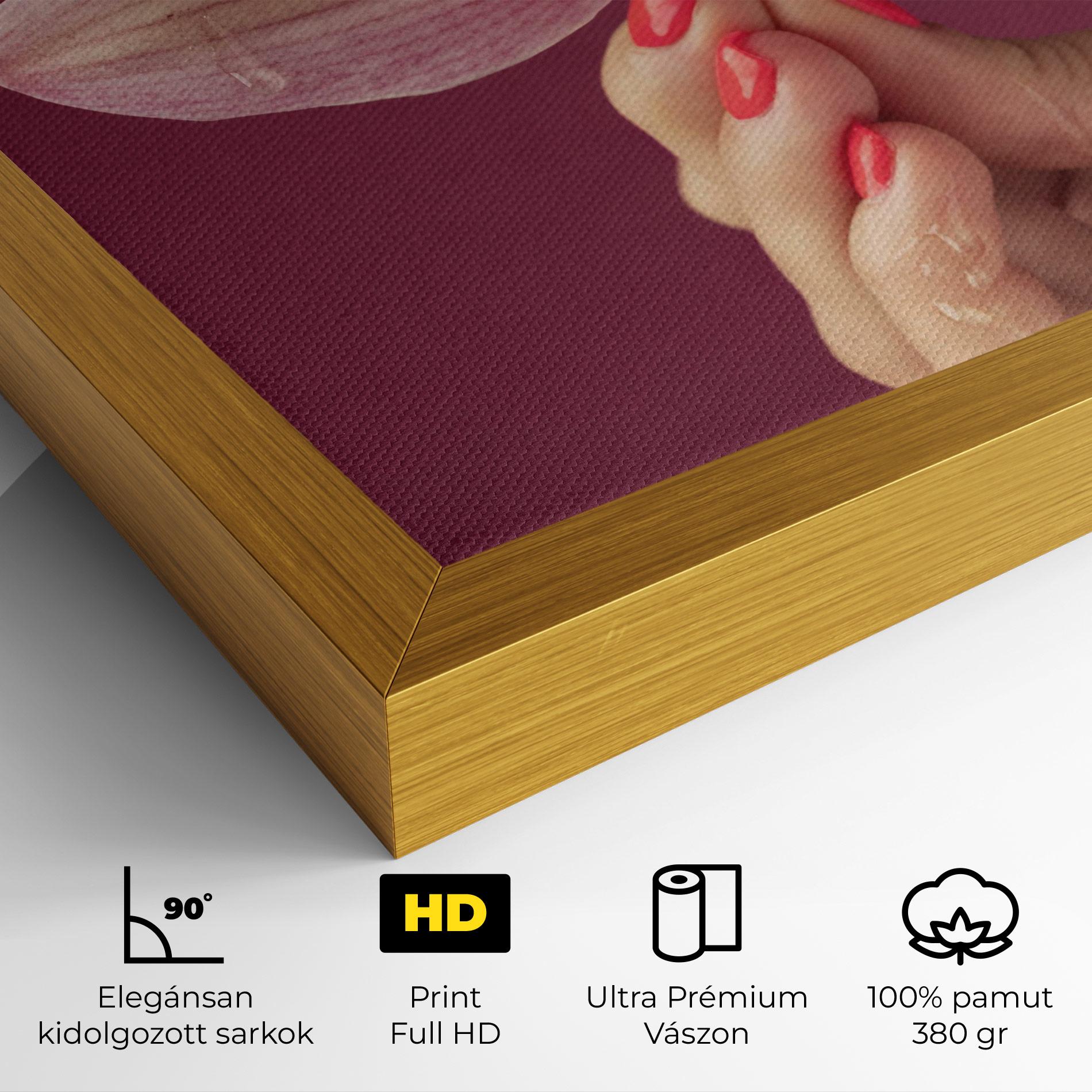 Vászonkép Orchid Holding mockup 4