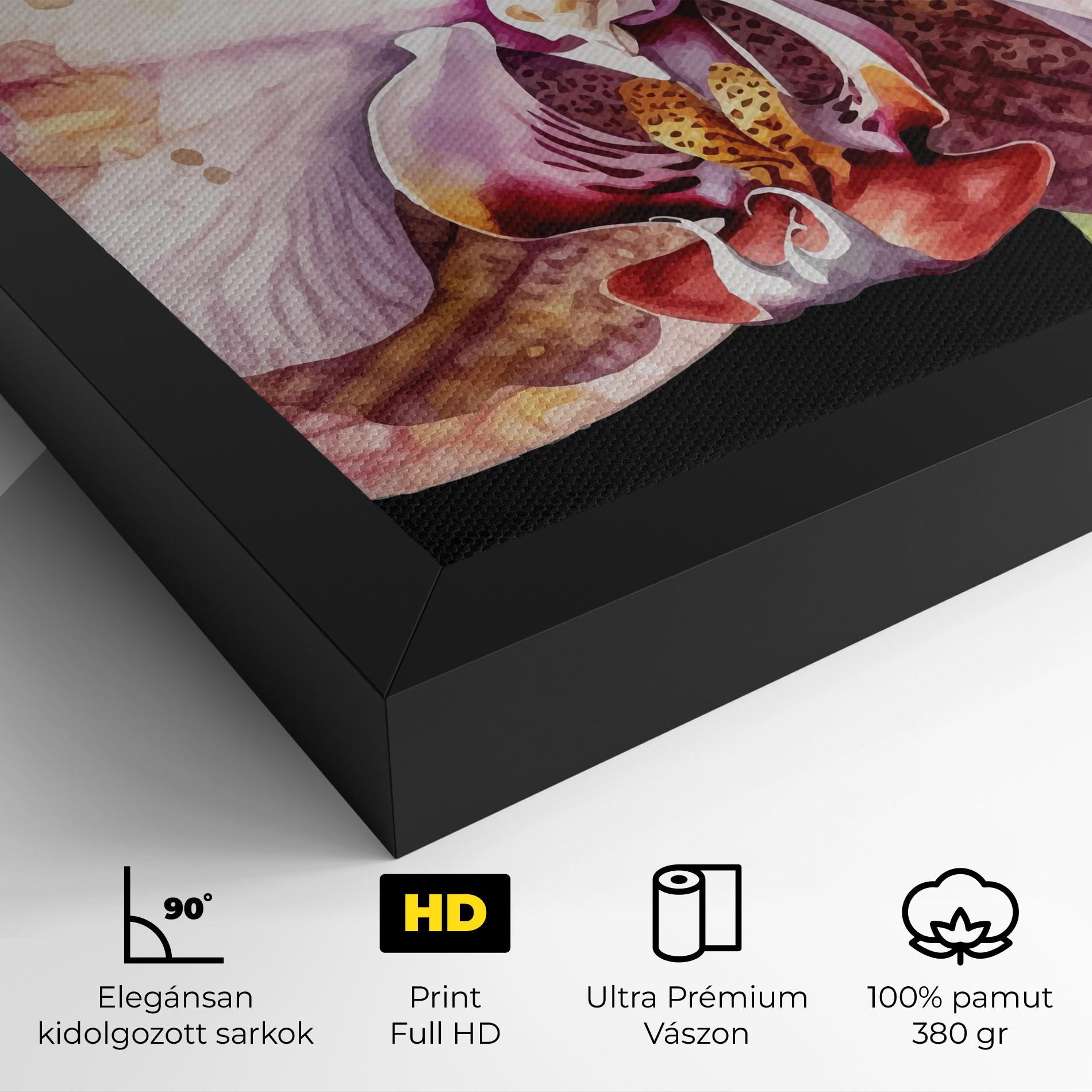 Vászonkép Painted Orchid mockup 4