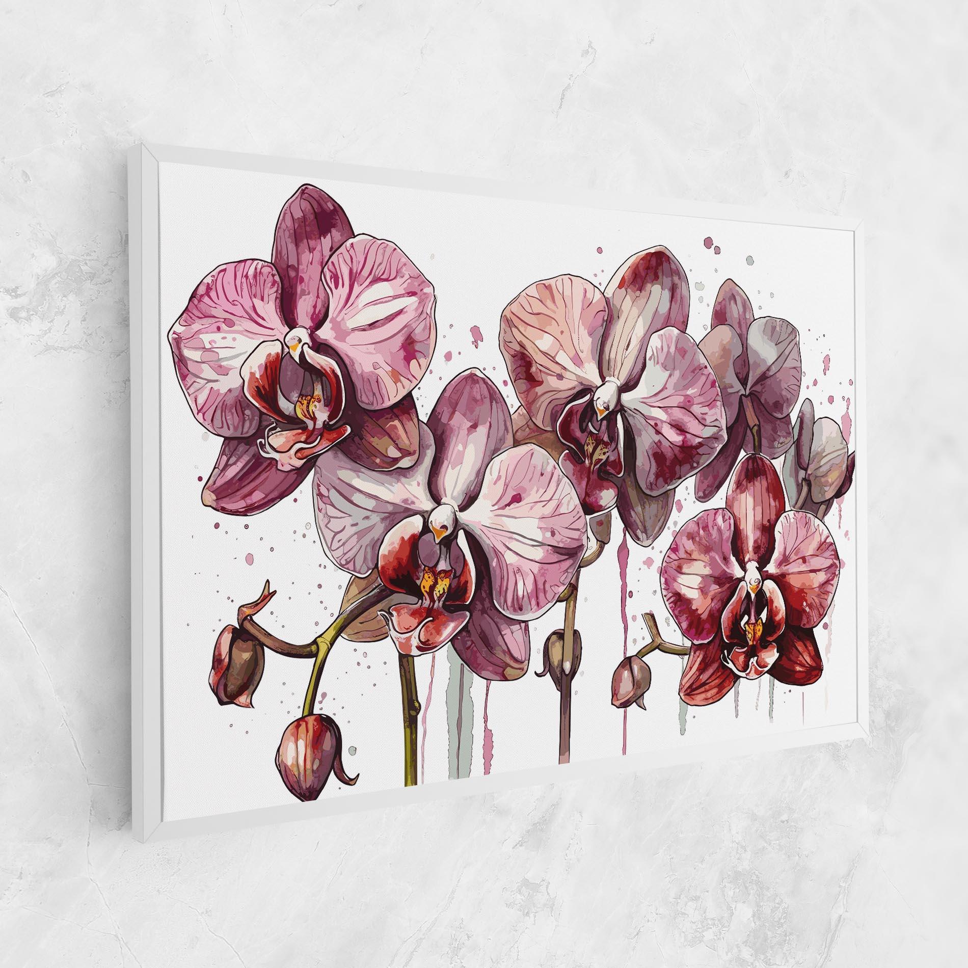 Vászonkép Orchid Art mockup 1