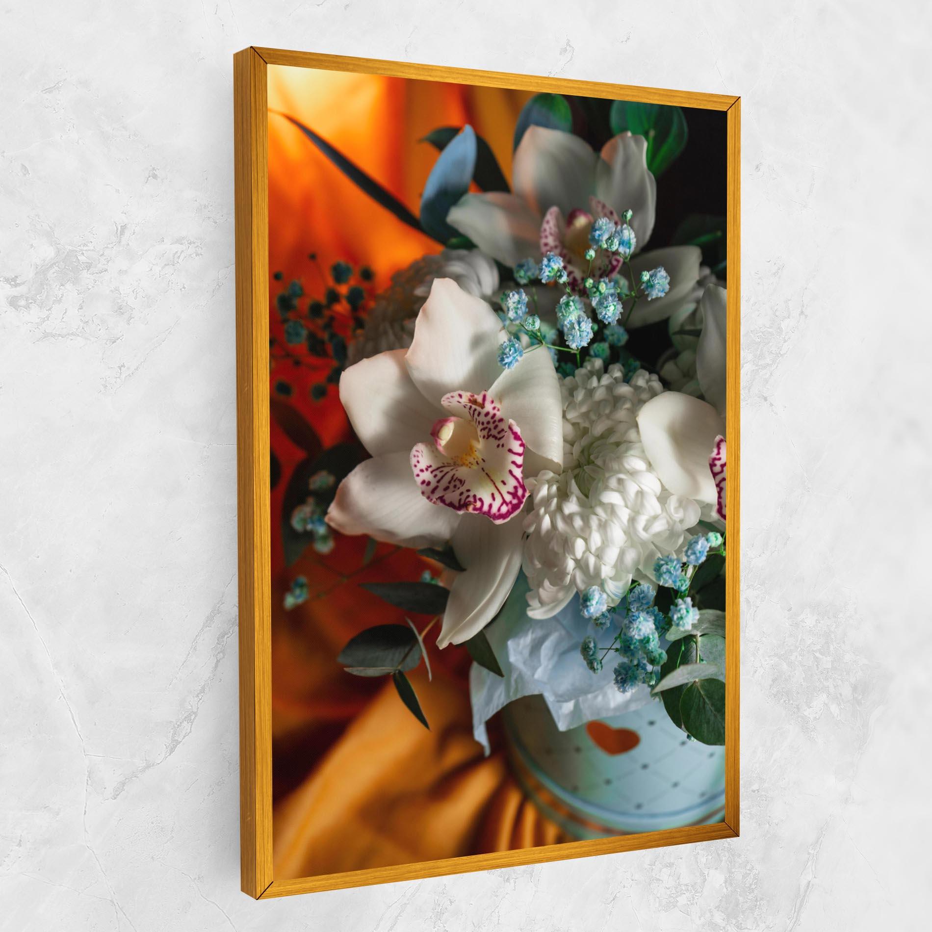 Vászonkép Orchid In Vase mockup 1