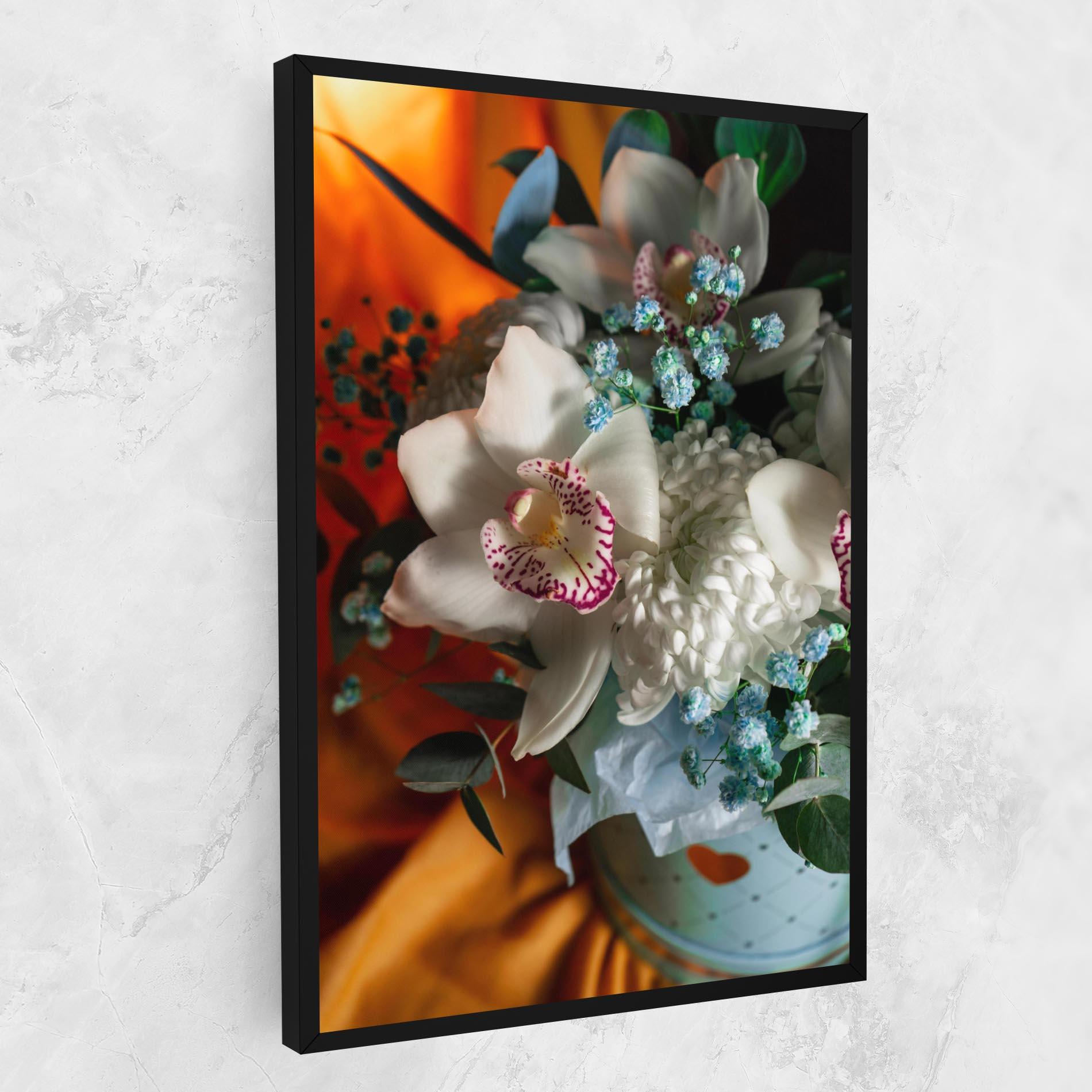 Vászonkép Orchid In Vase mockup 1