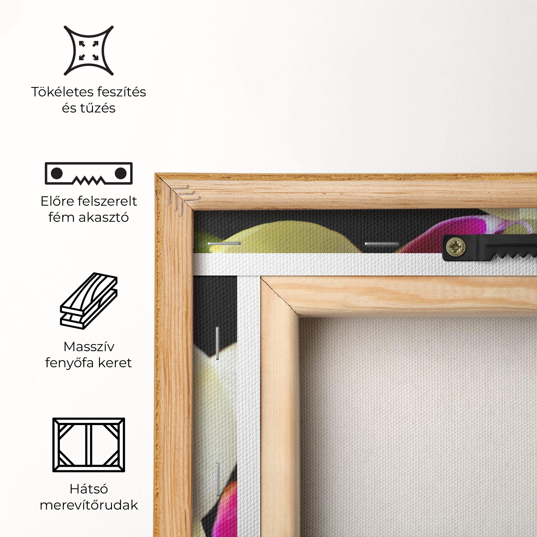 Vászonkép Cream Purple Orchids mockup 5