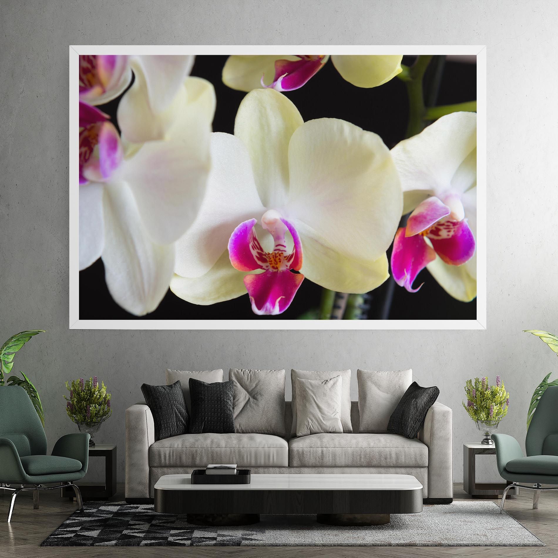Cream Purple Orchids mockup 7