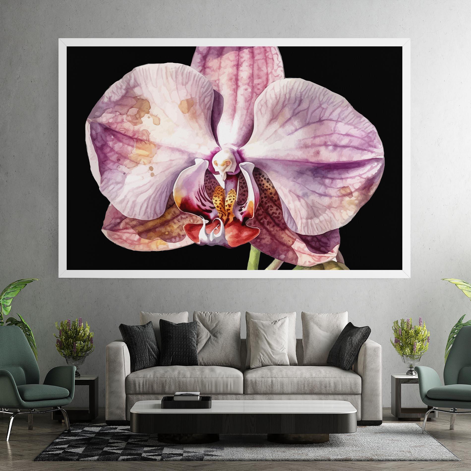 Vászonkép Painted Orchid mockup 7