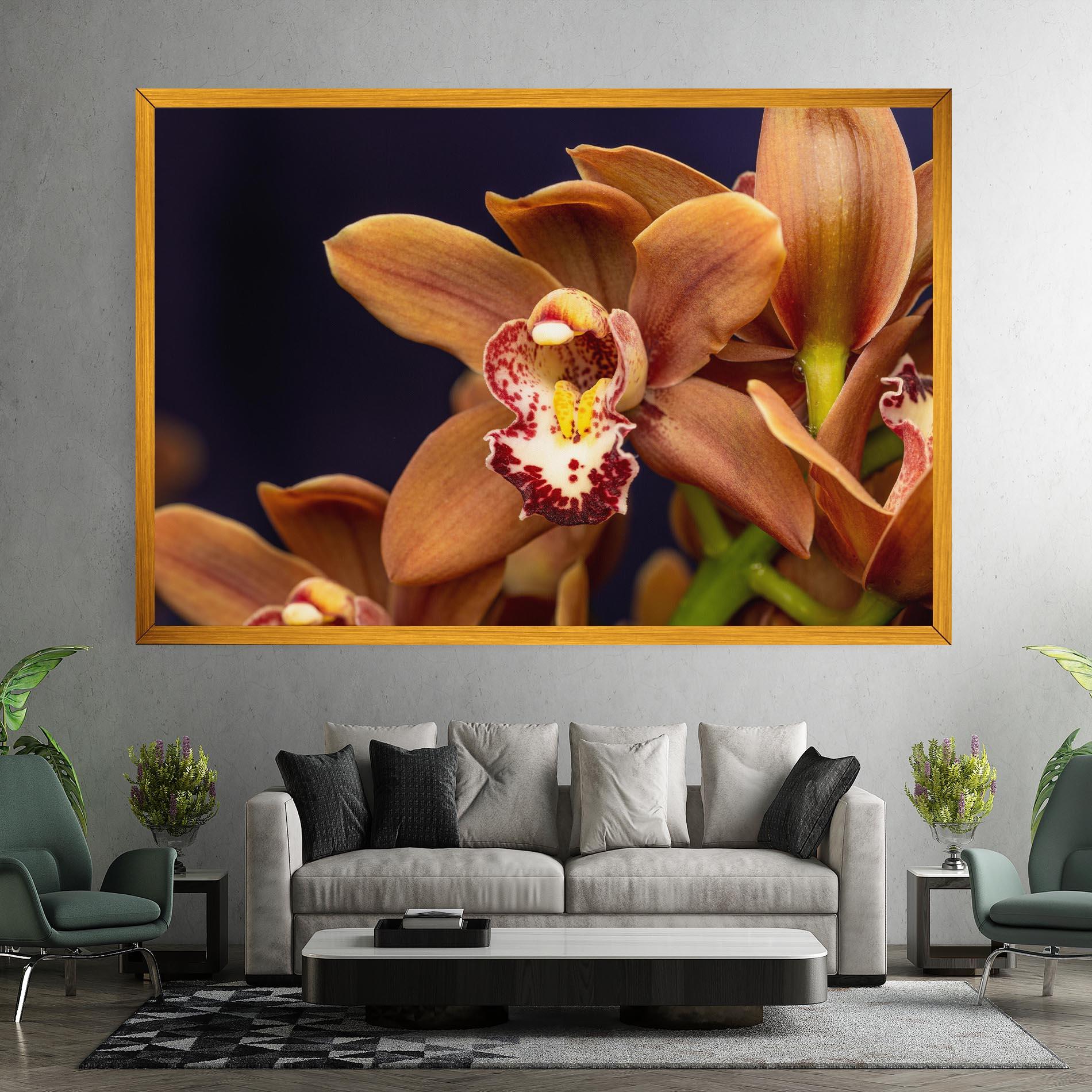 Vászonkép Dirty Orange Orchid mockup 7