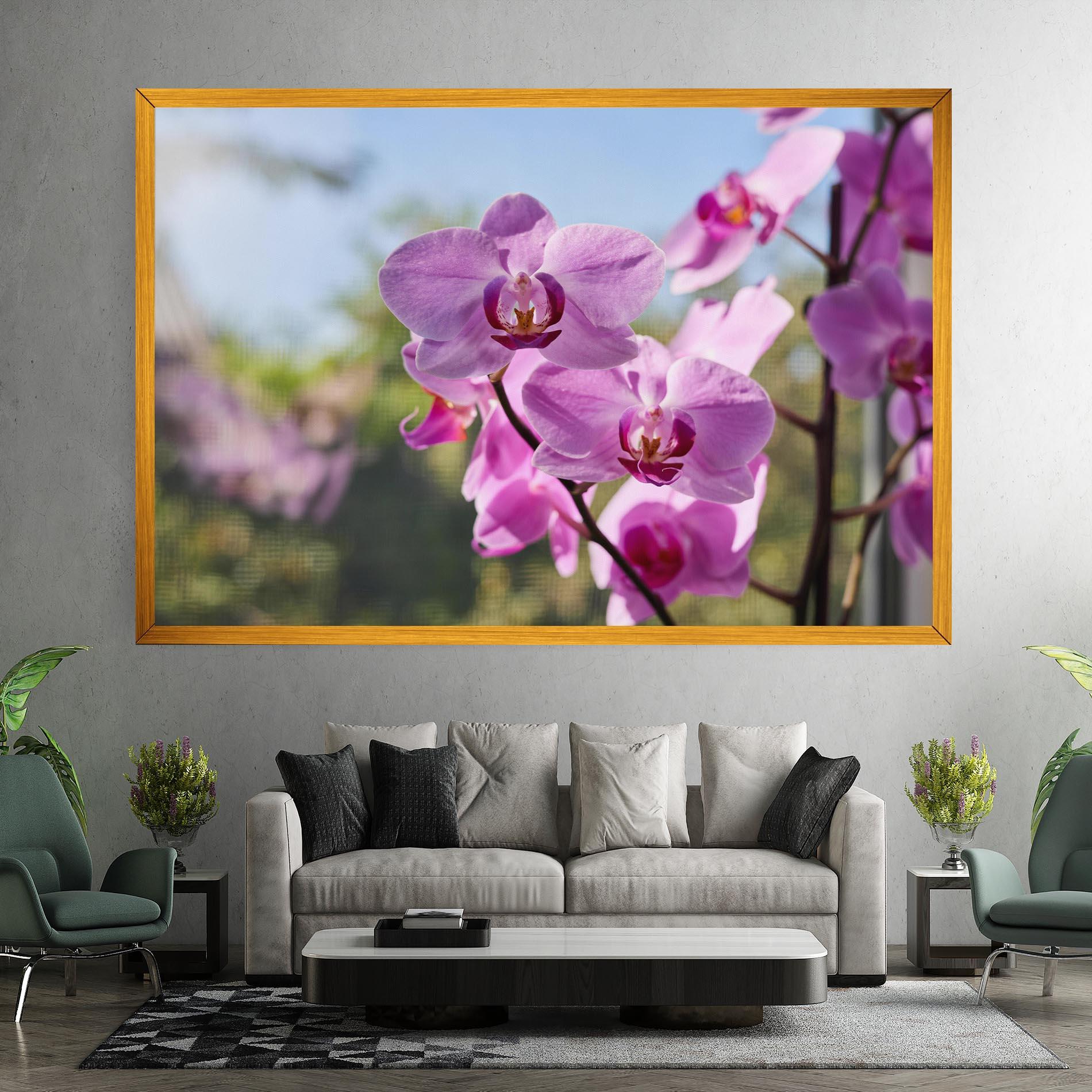 Vászonkép Orchids In The Garden mockup 7