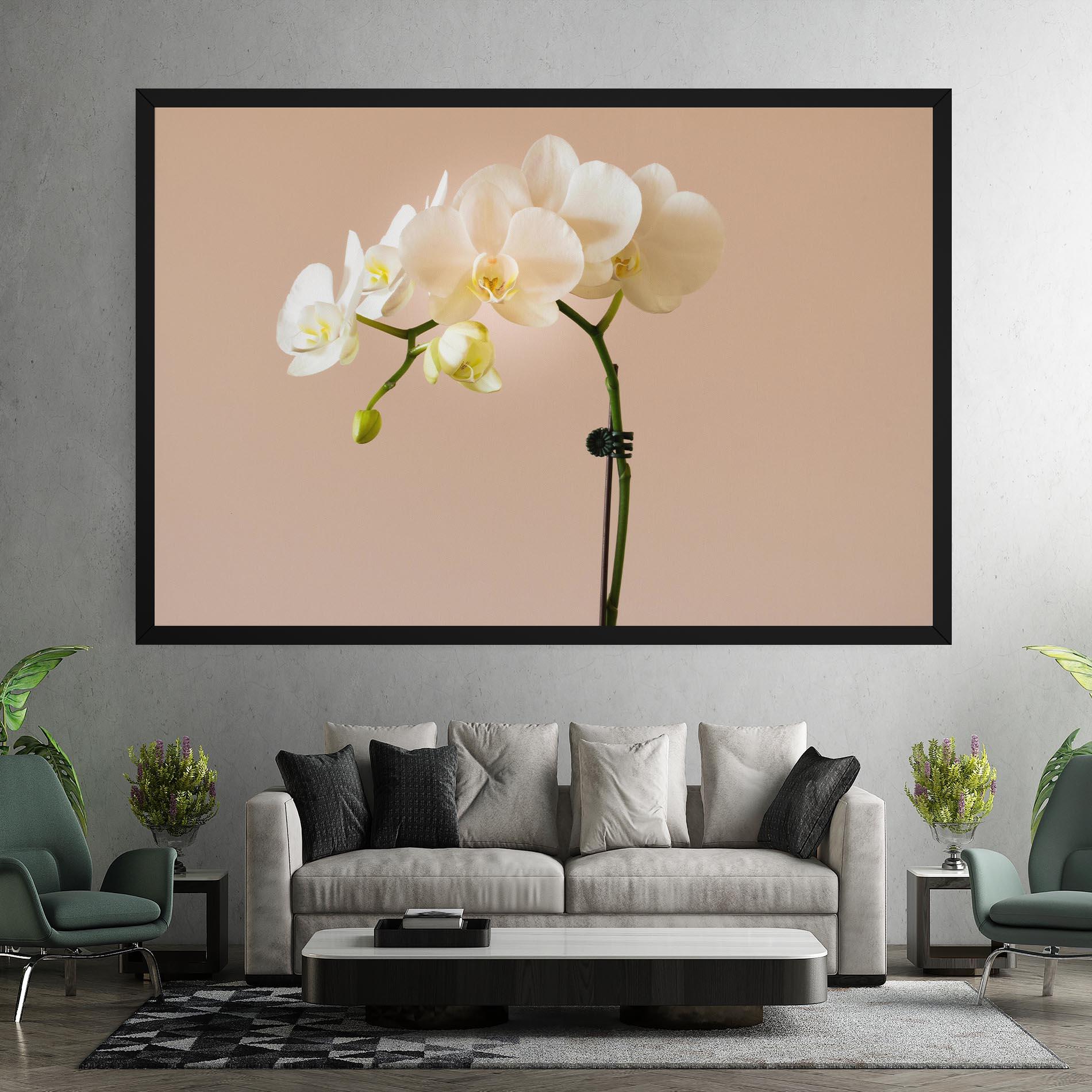 Vászonkép Cream Orchid On Pink mockup 7