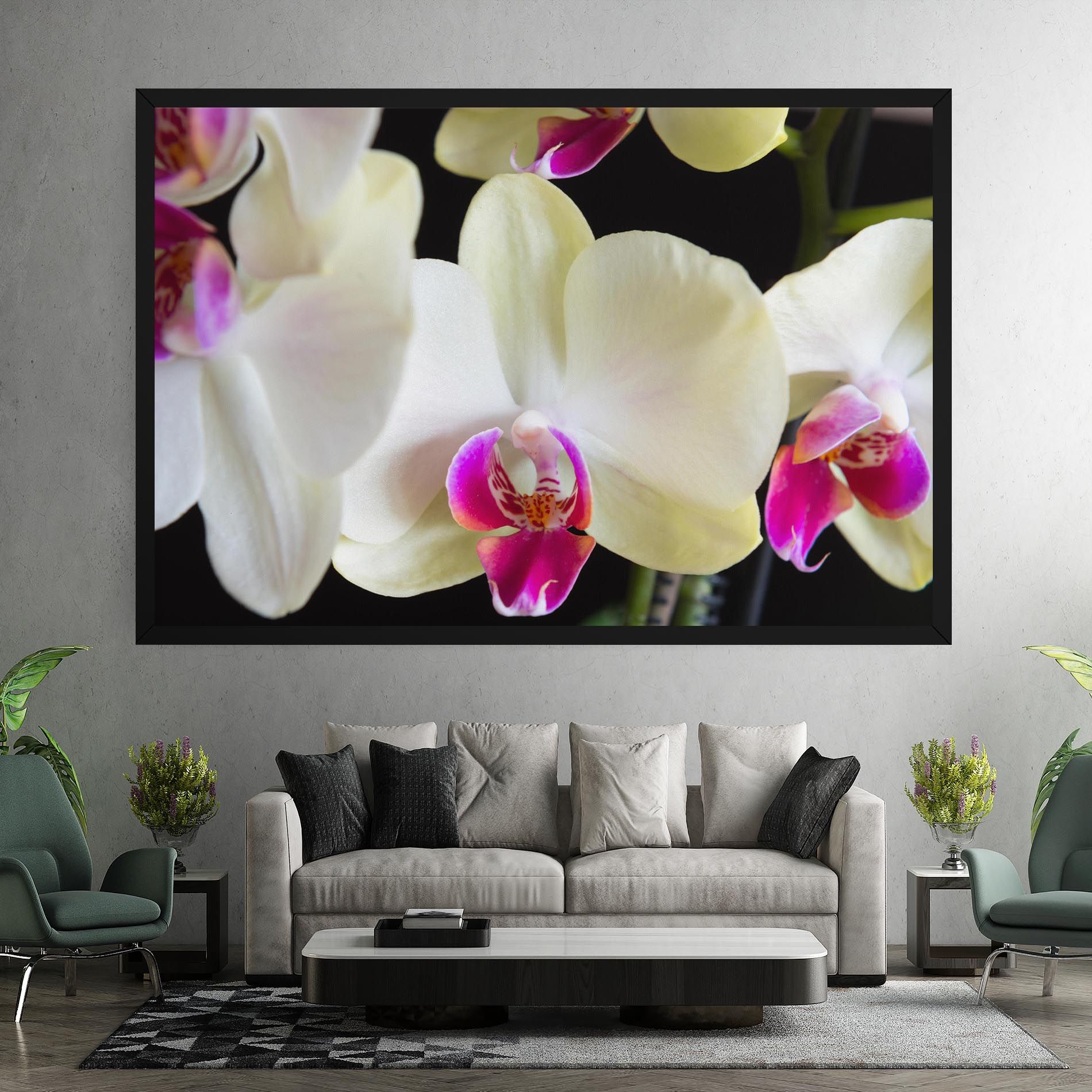 Cream Purple Orchids mockup 7