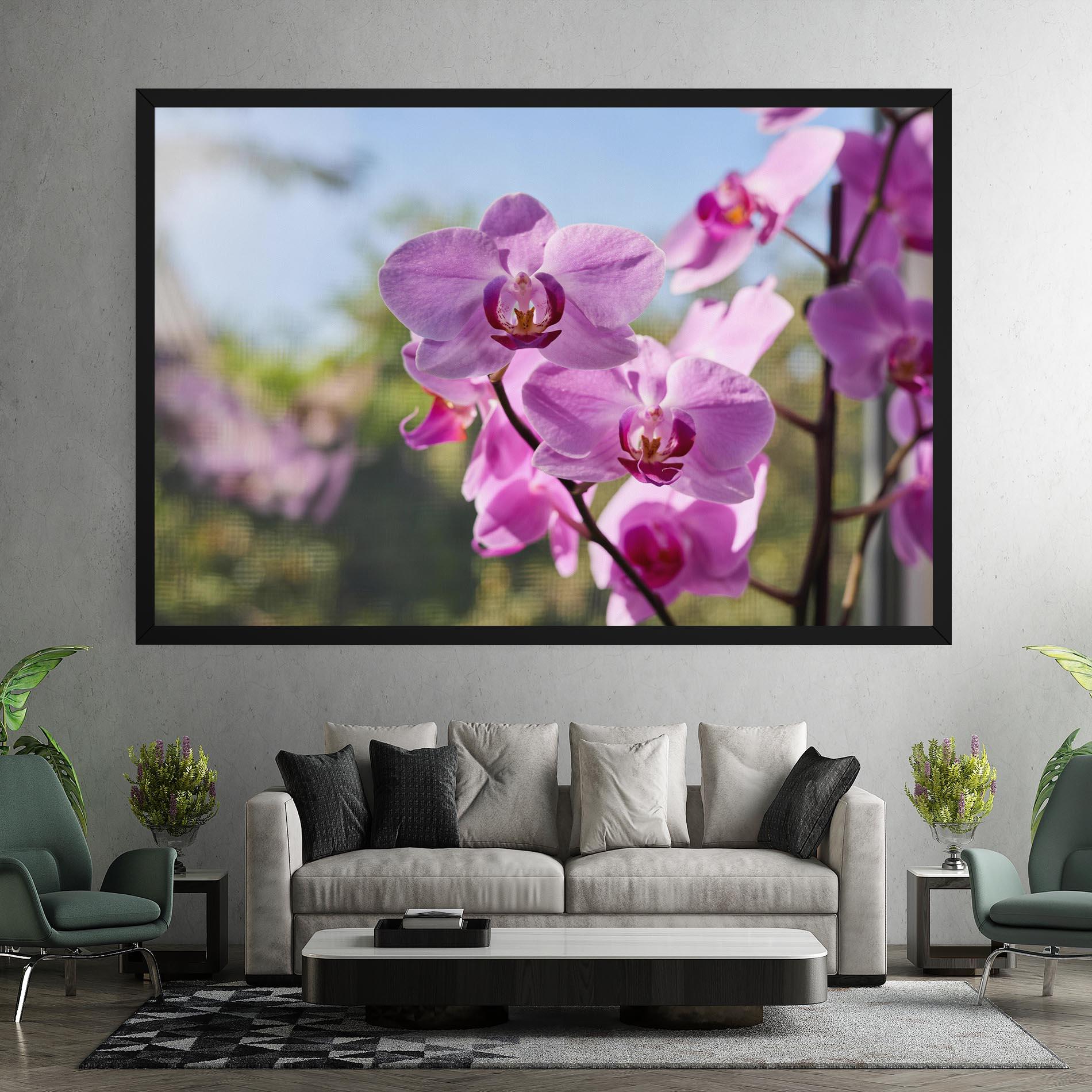Vászonkép Orchids In The Garden mockup 7