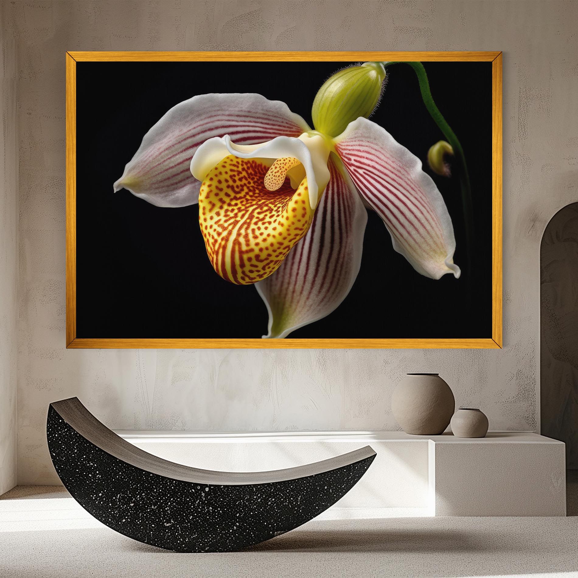 Orchid On Black mockup 8