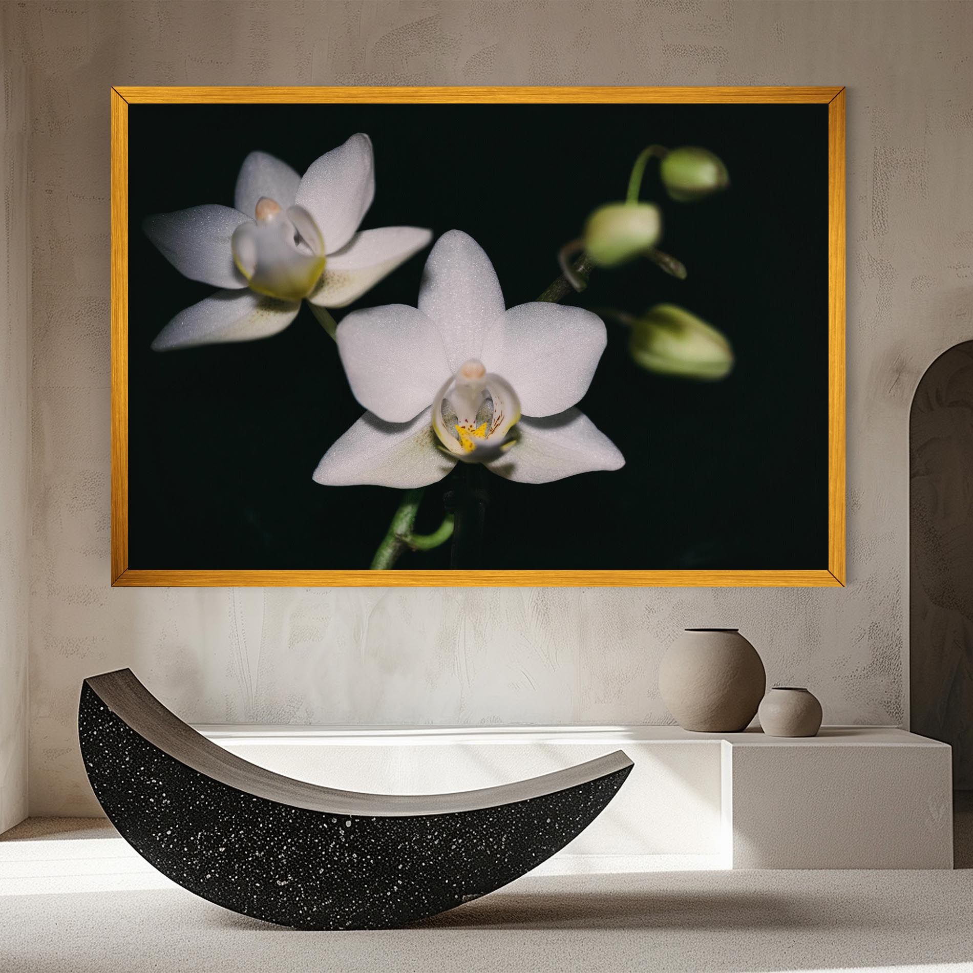 Orchids On Black mockup 8