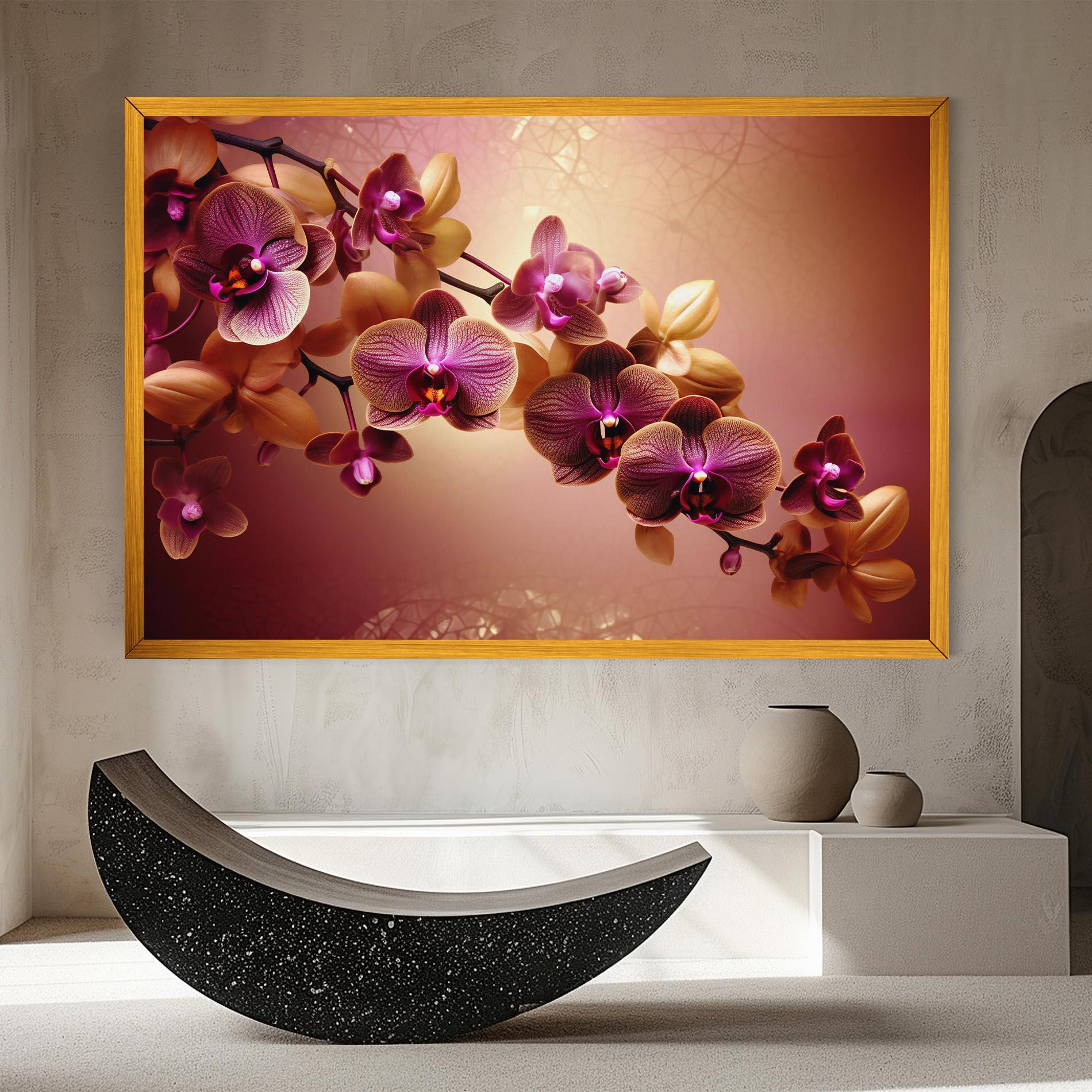 Vászonkép Purple Cream Orchid mockup 8