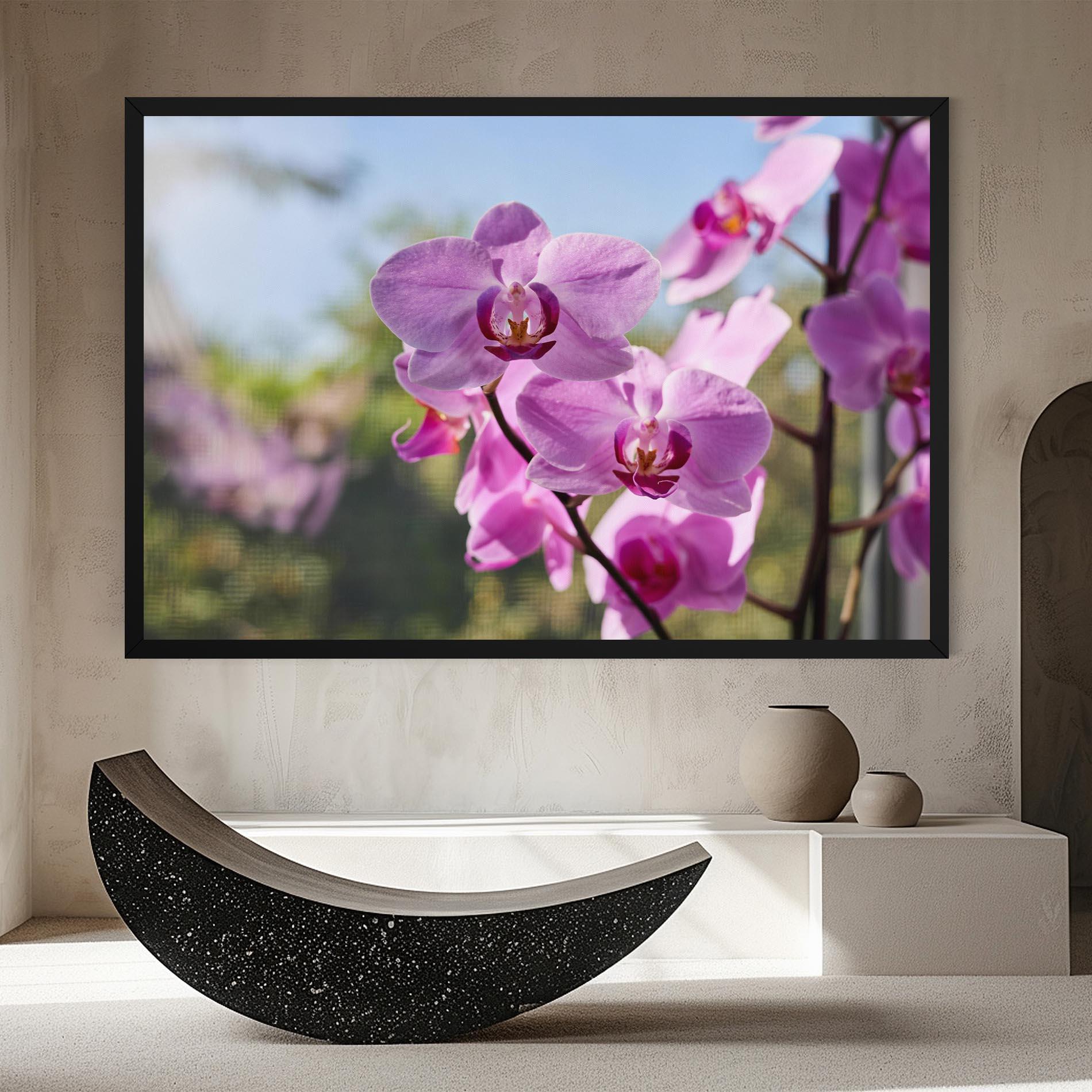 Vászonkép Orchids In The Garden mockup 8