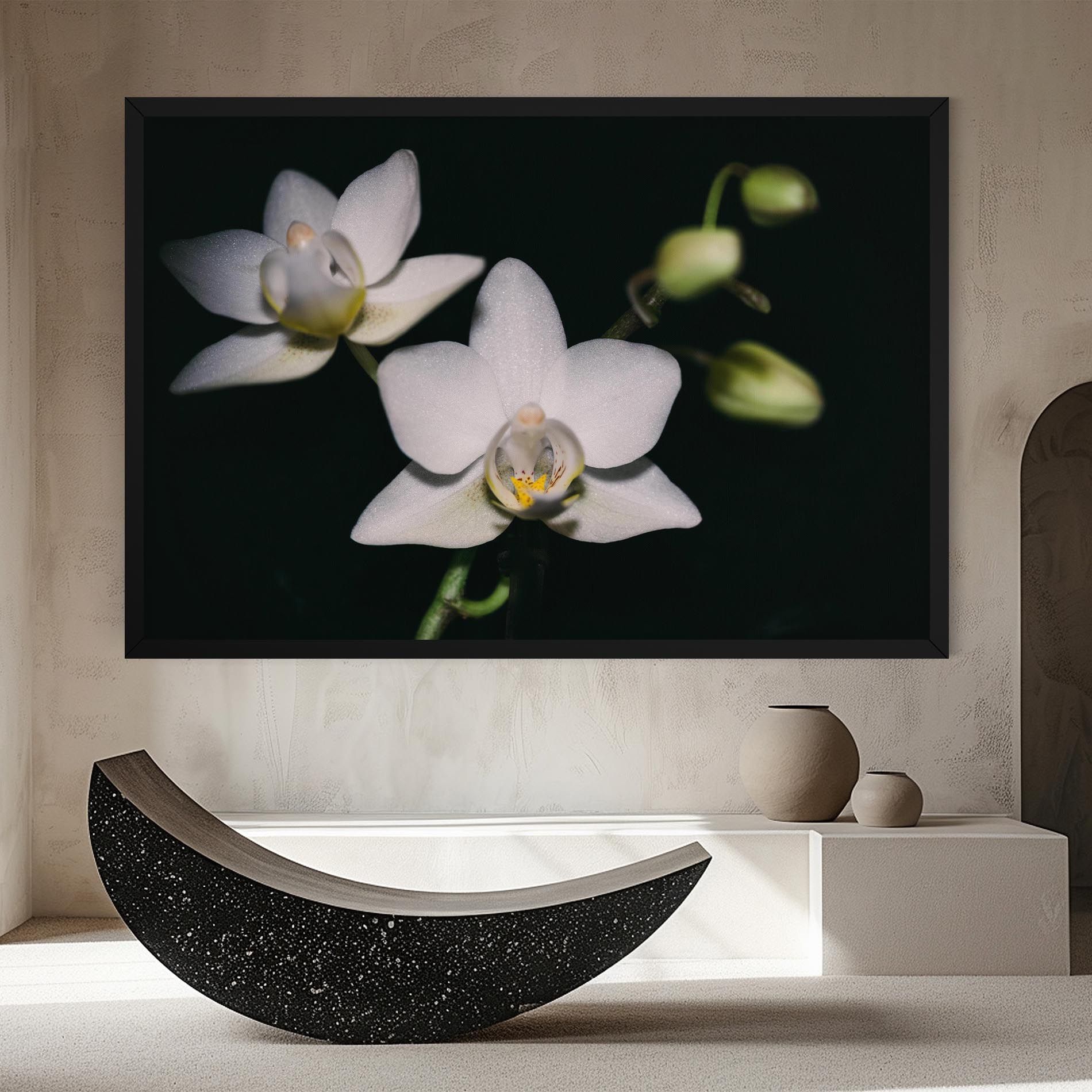 Orchids On Black mockup 8