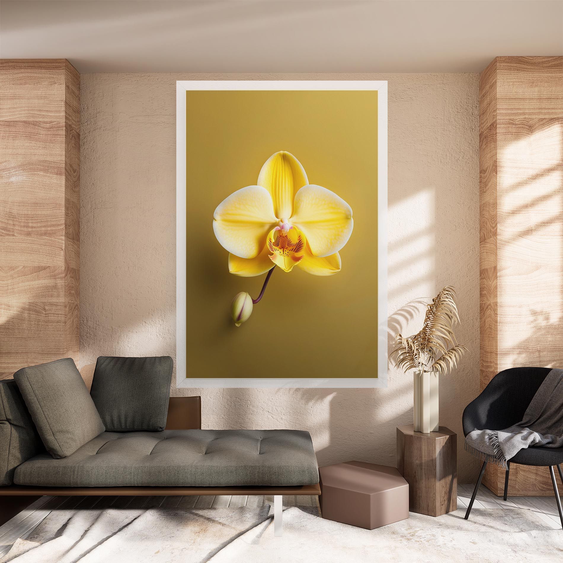 Pastel Yellow Orchid mockup 8