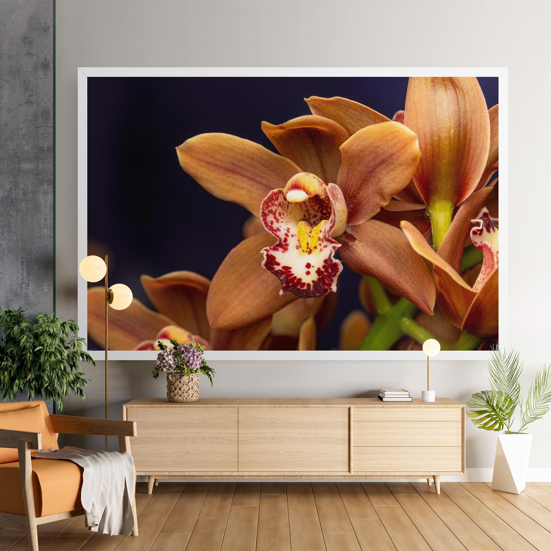 Vászonkép Dirty Orange Orchid mockup 9