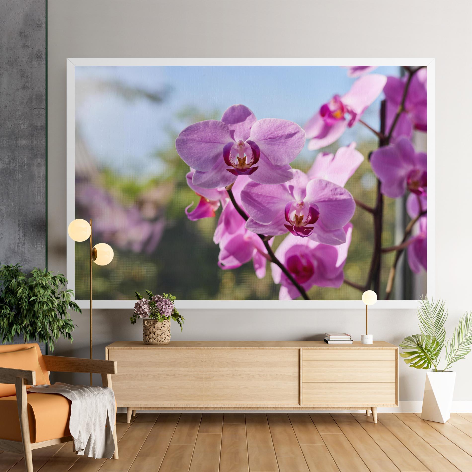 Vászonkép Orchids In The Garden mockup 9