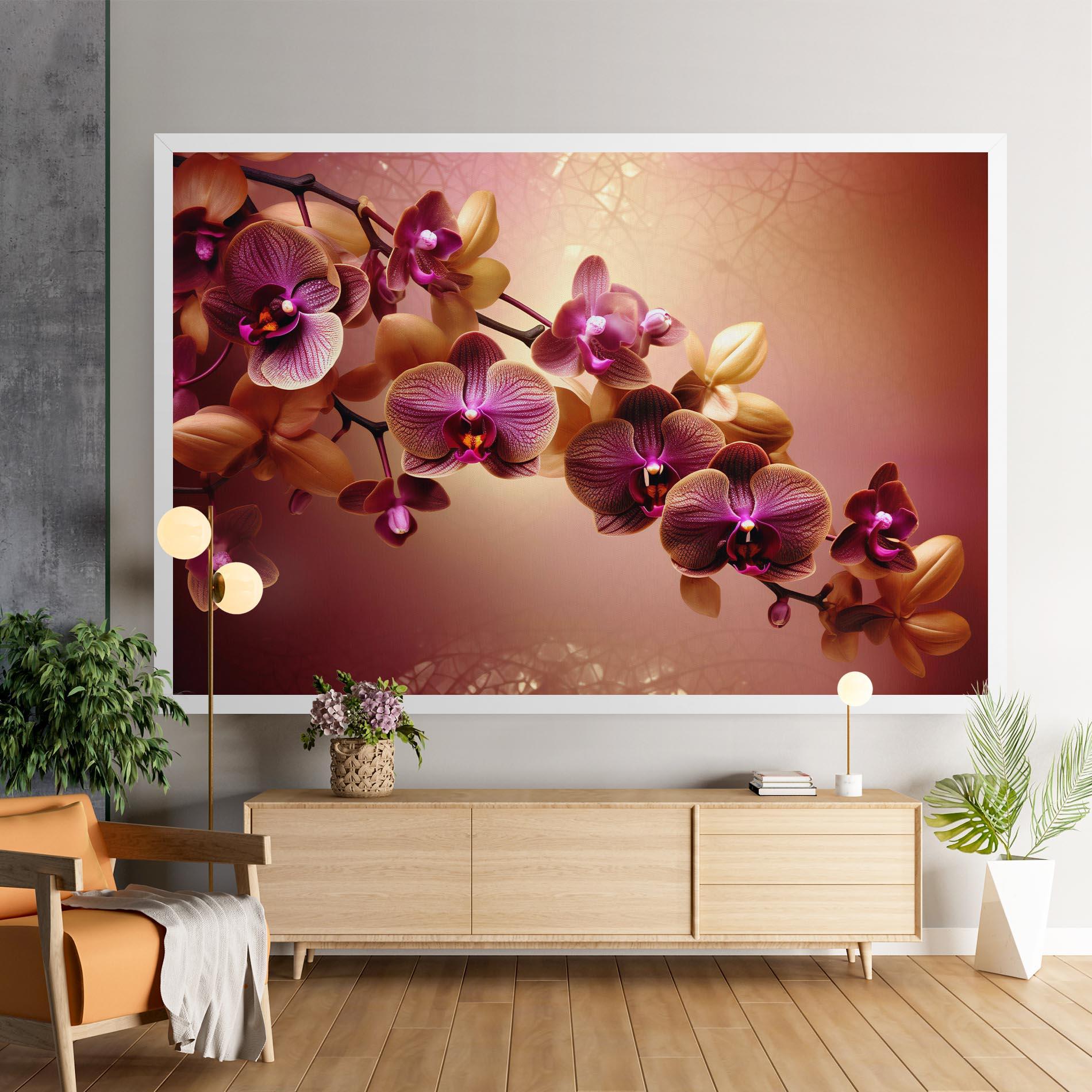 Vászonkép Purple Cream Orchid mockup 9