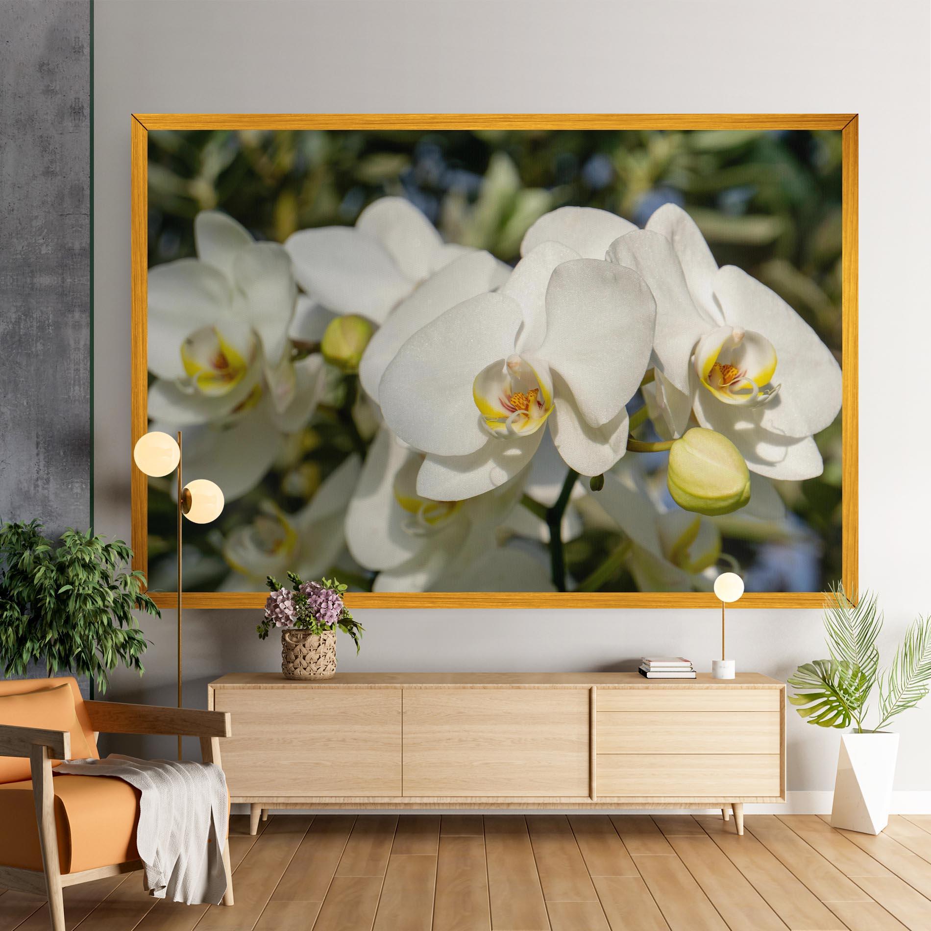 Vászonkép Big Orchids In Nature mockup 9