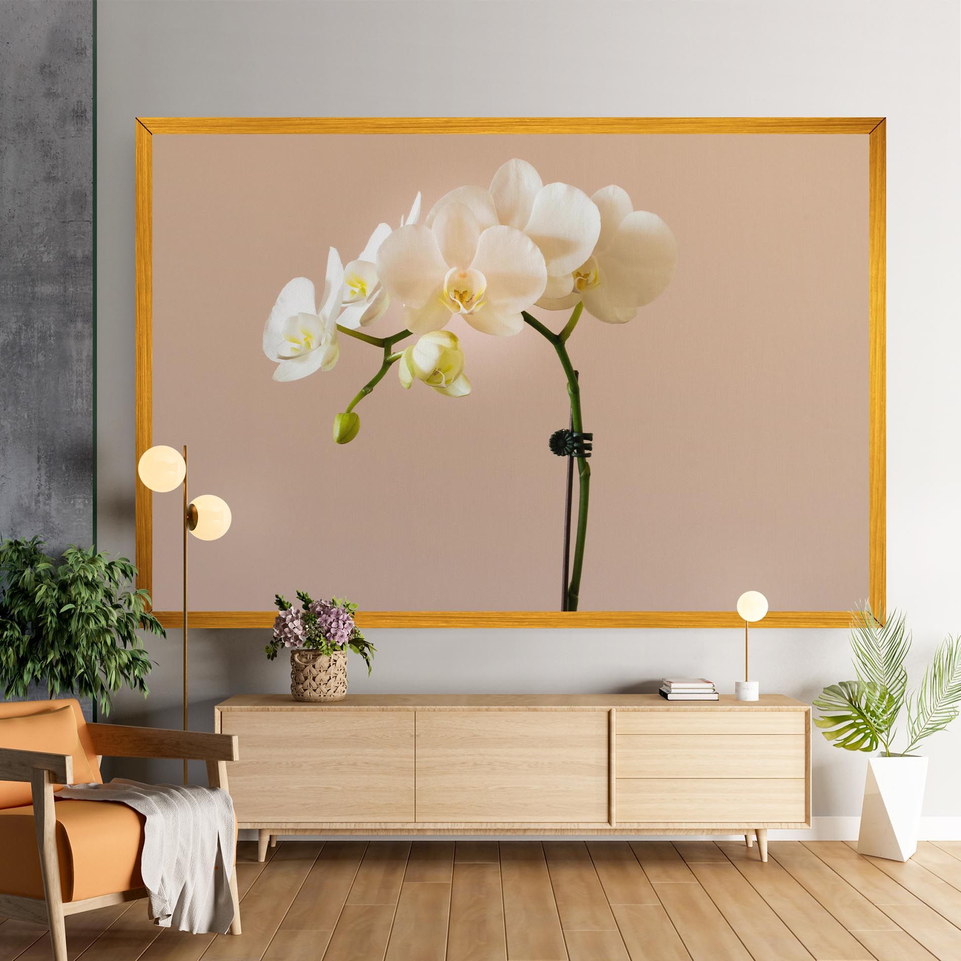 Cream Orchid On Pink mockup 9