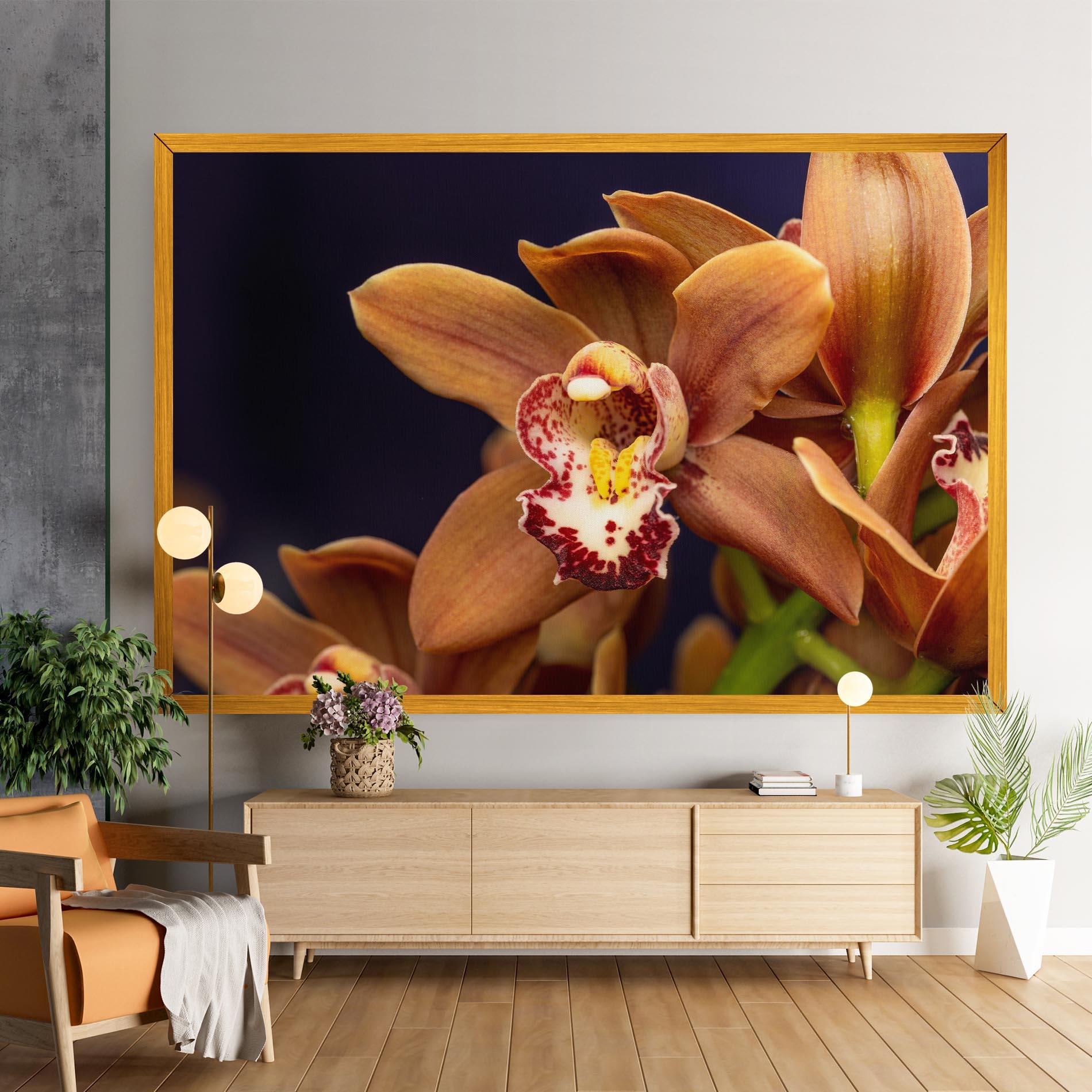 Vászonkép Dirty Orange Orchid mockup 9