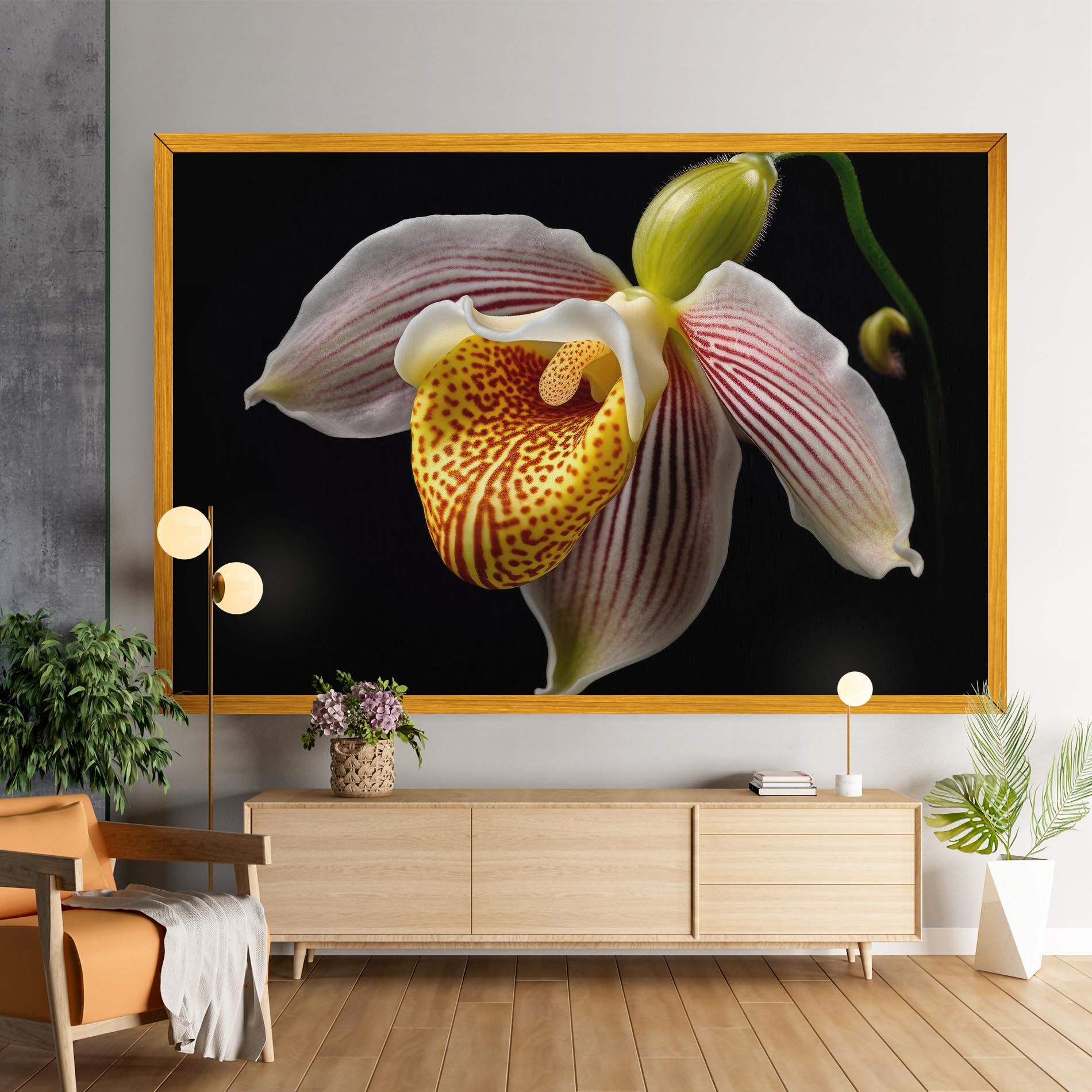Orchid On Black mockup 9