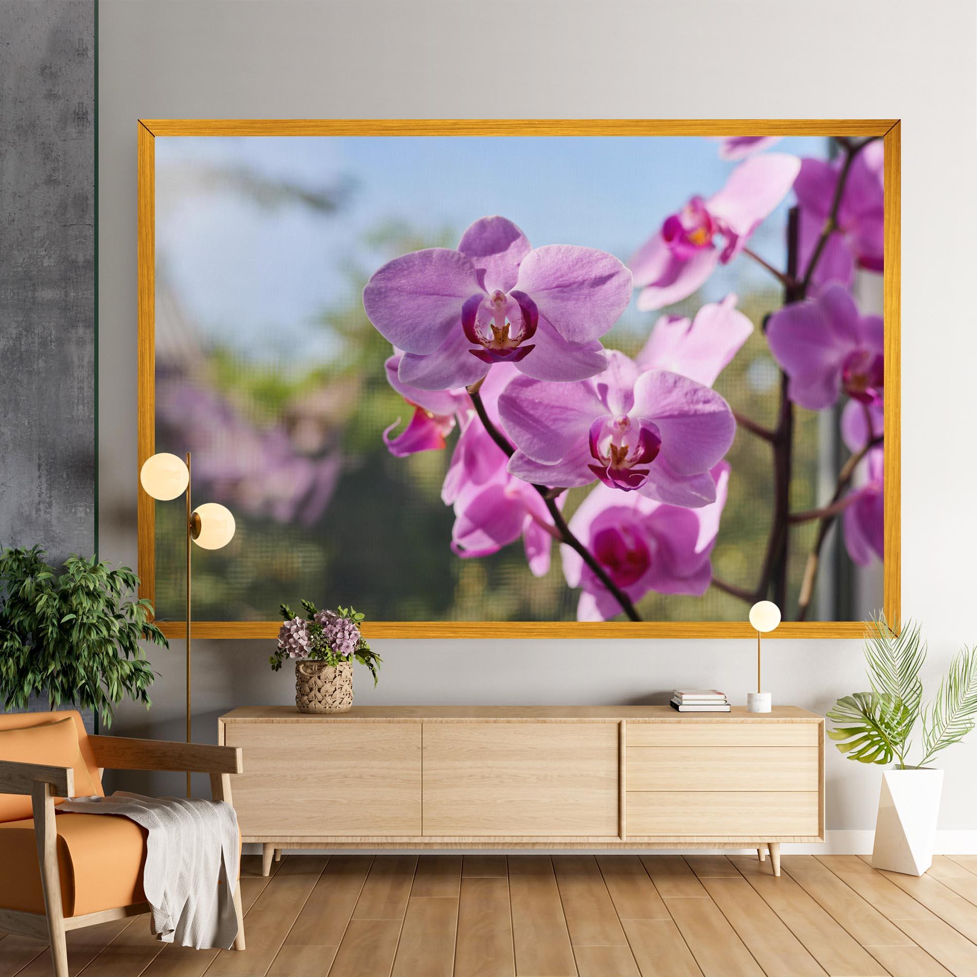 Vászonkép Orchids In The Garden mockup 9