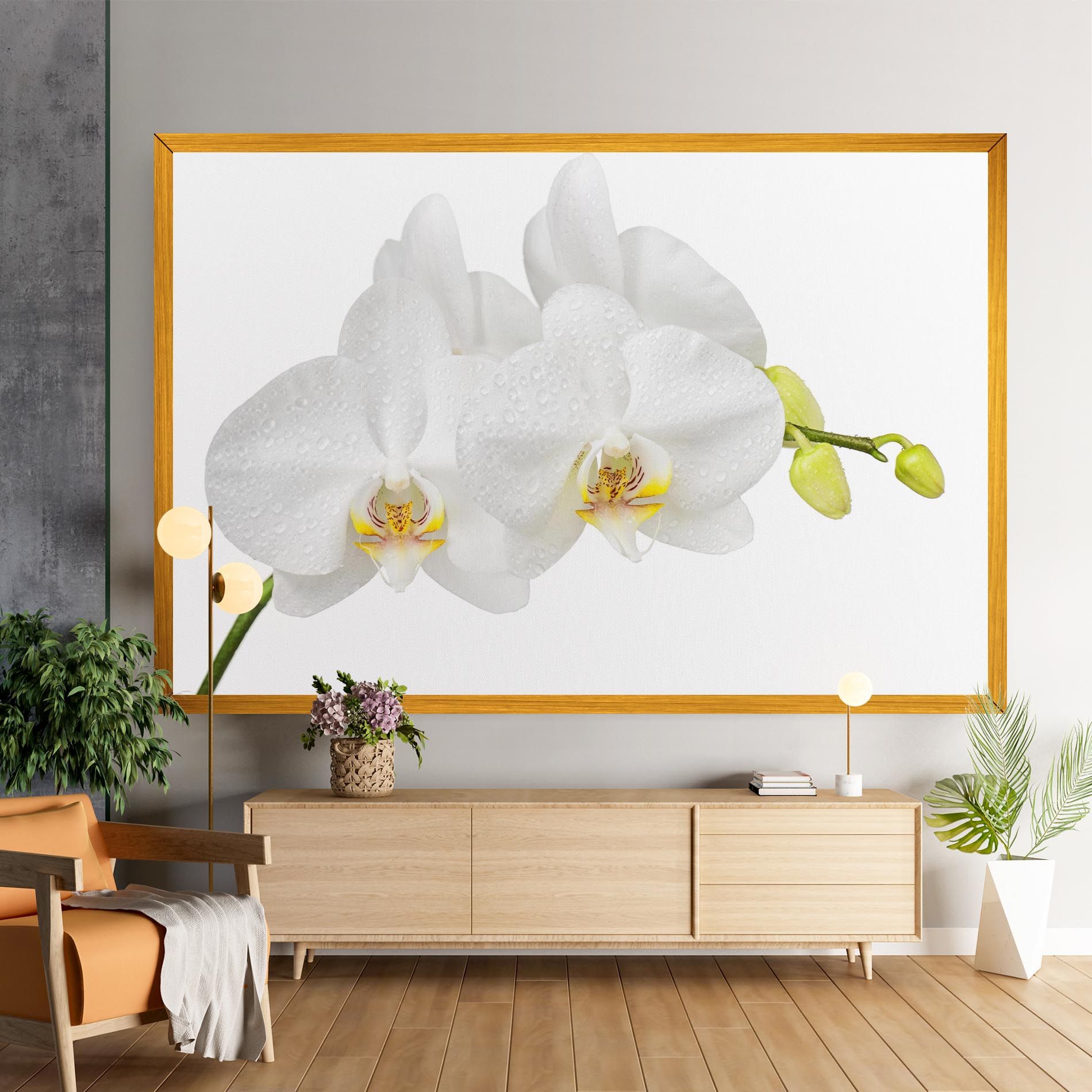 Orchids On White mockup 9