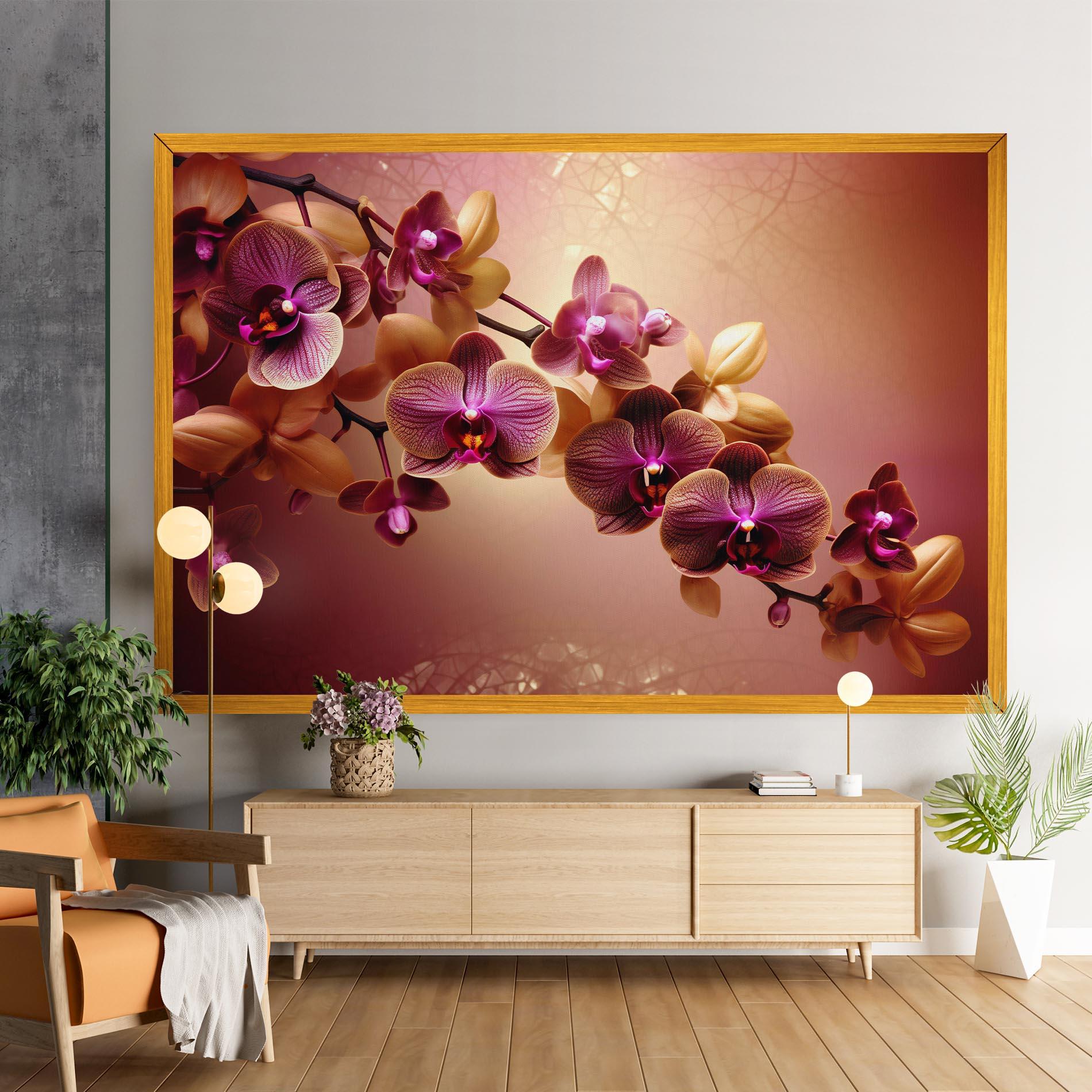 Vászonkép Purple Cream Orchid mockup 9