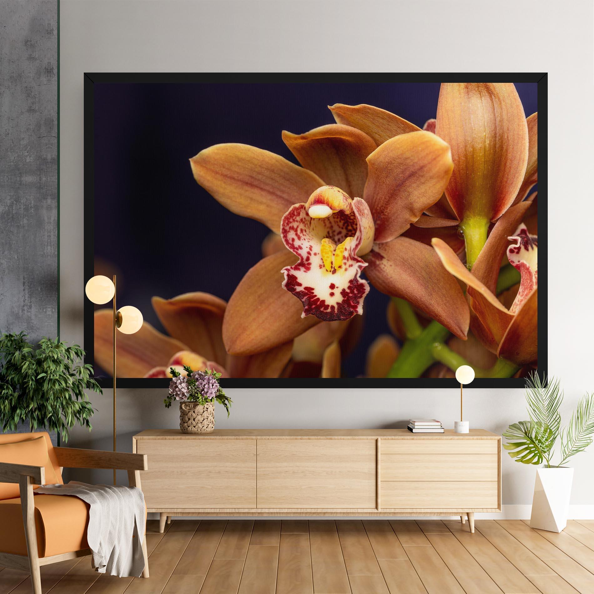 Vászonkép Dirty Orange Orchid mockup 9
