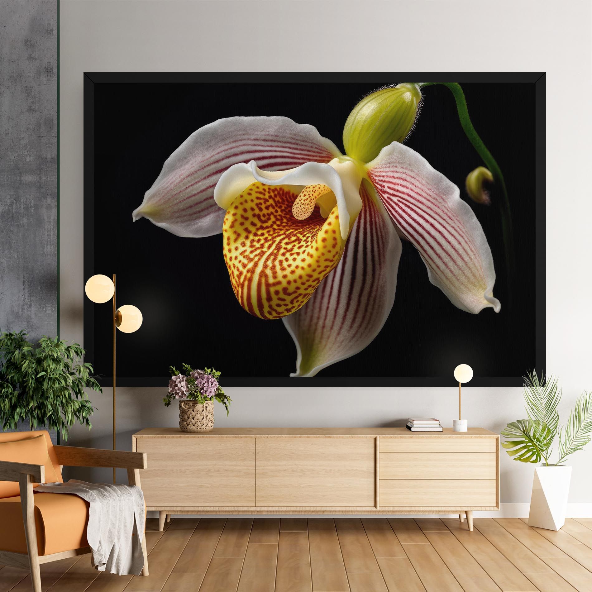 Orchid On Black mockup 9
