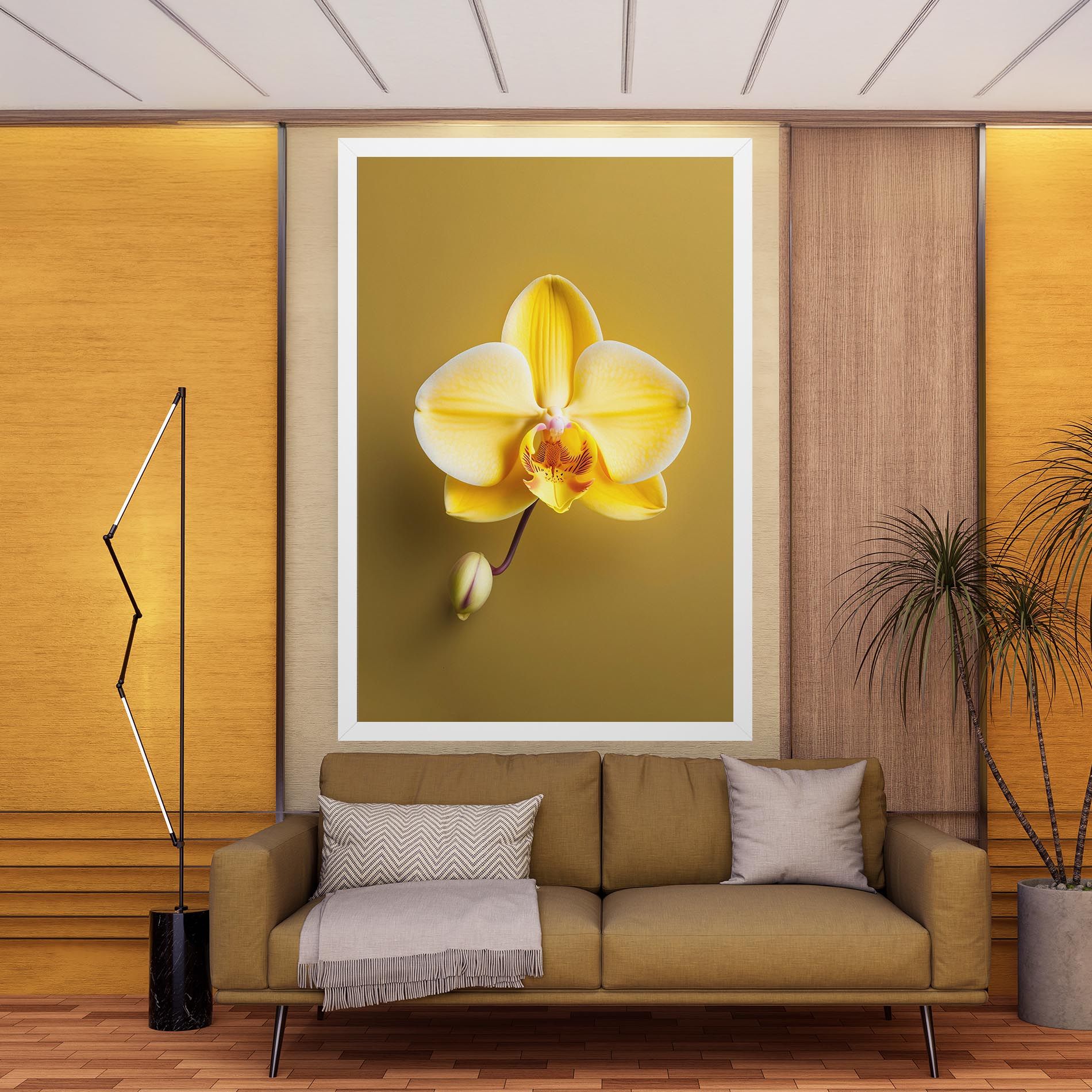 Pastel Yellow Orchid mockup 9