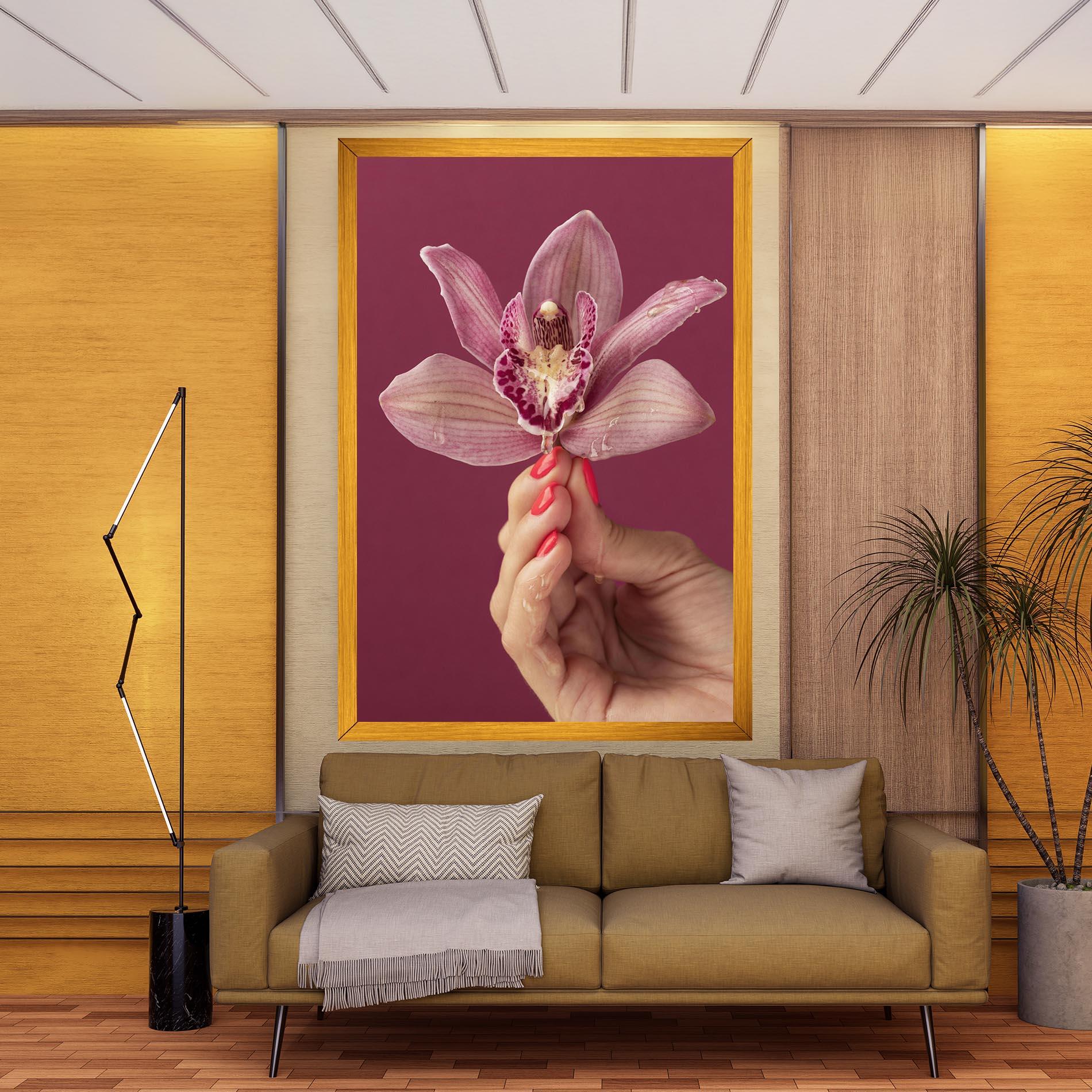 Vászonkép Orchid Holding mockup 9