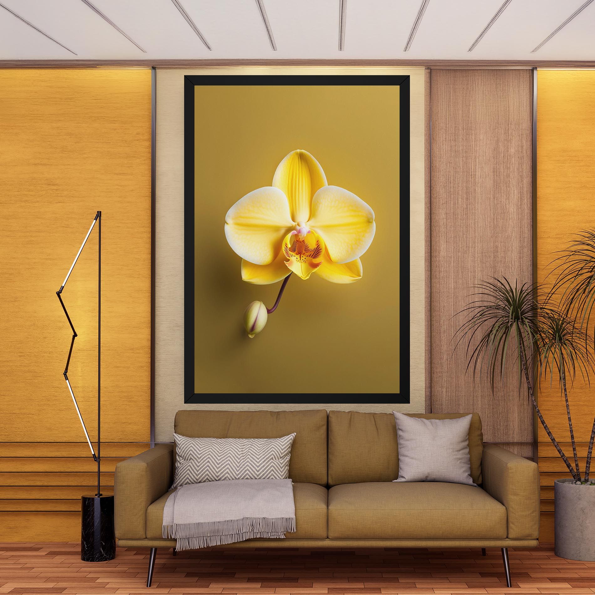 Pastel Yellow Orchid mockup 9