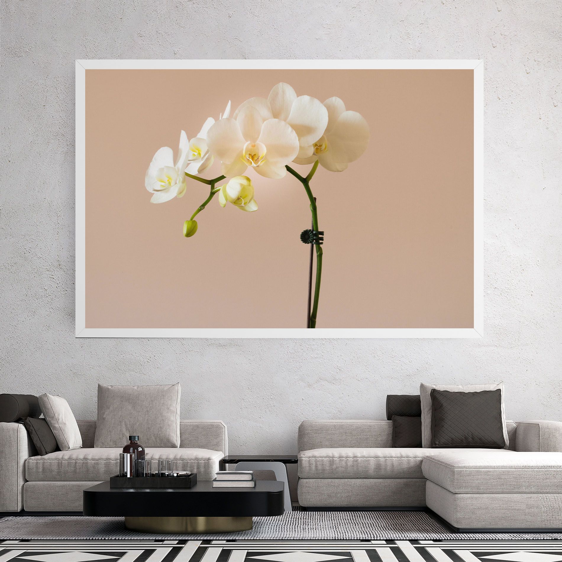 Cream Orchid On Pink mockup 2