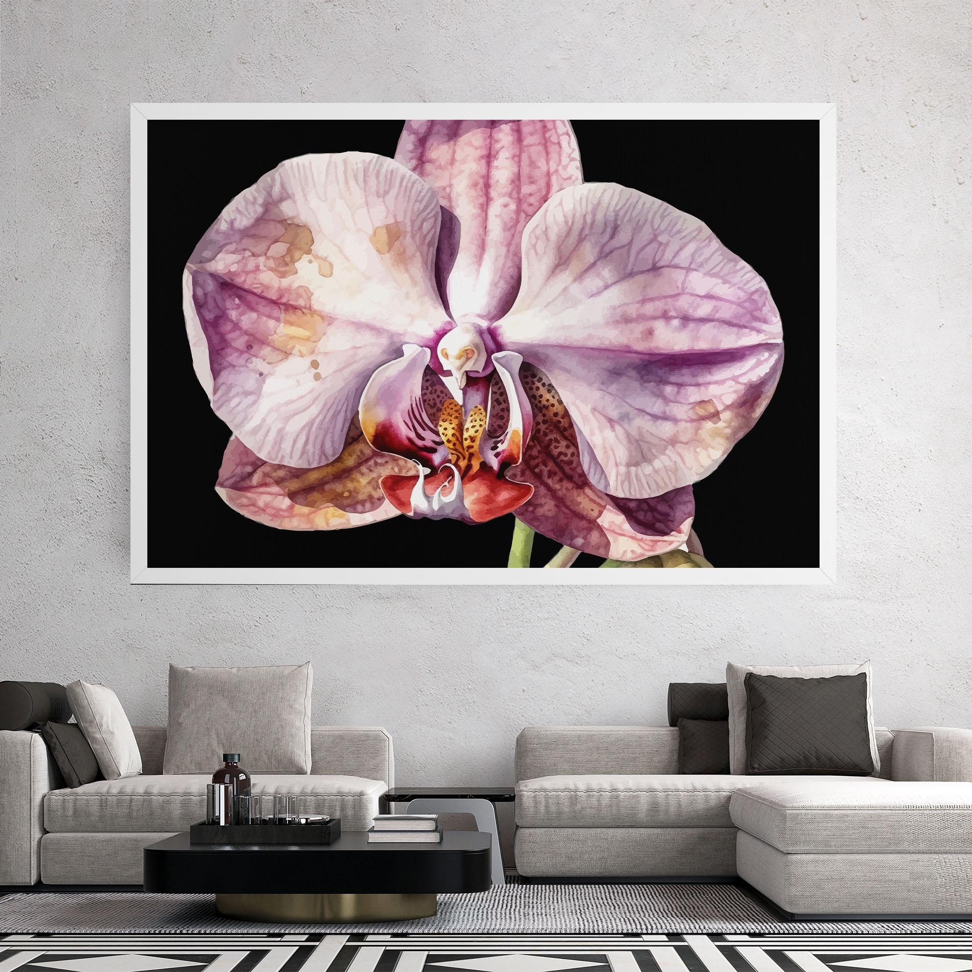 Vászonkép Painted Orchid mockup 2