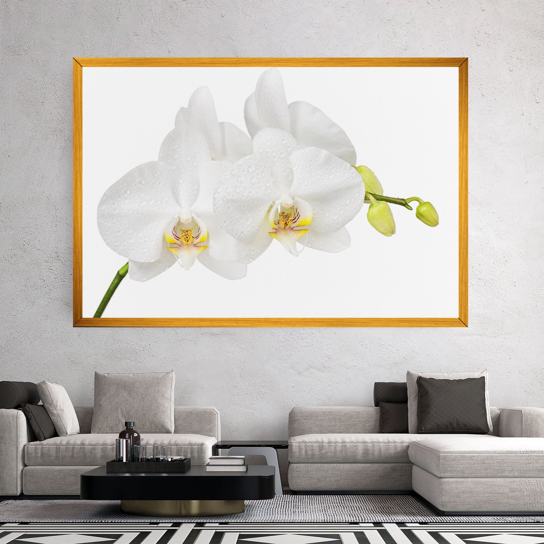 Orchids On White mockup 2